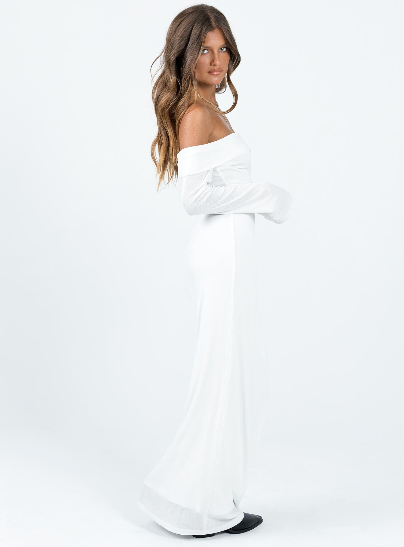 Maida Maxi Dress White - Image 4
