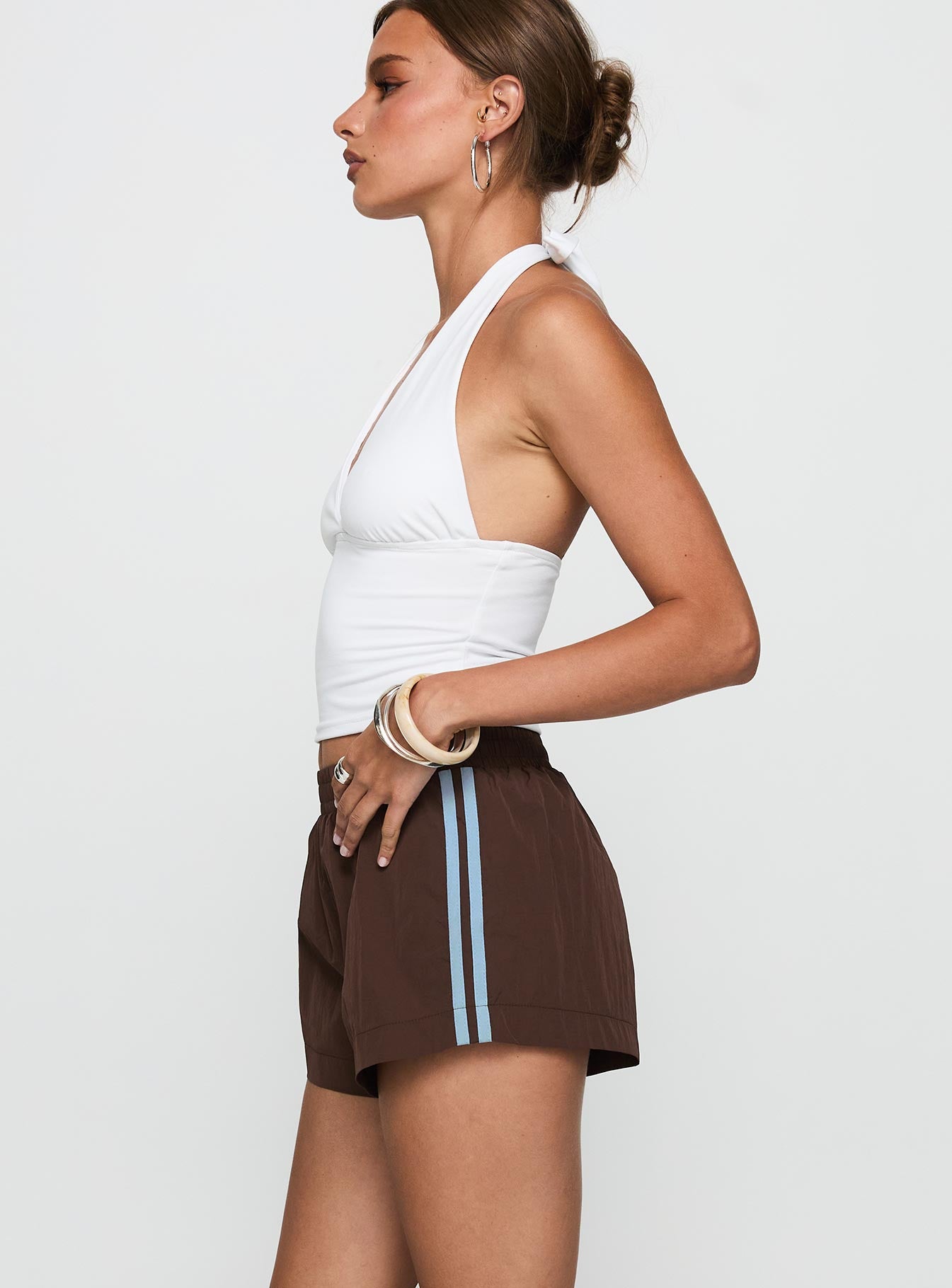 Borderline Track Short Brown Blue - Image 4