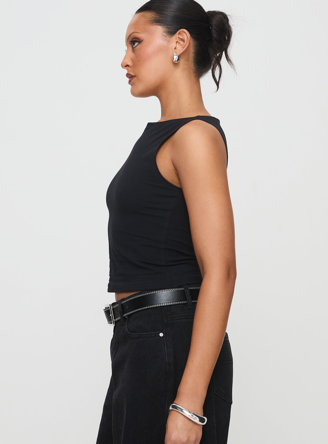 Bleeker High Neck Top Black - Image 4