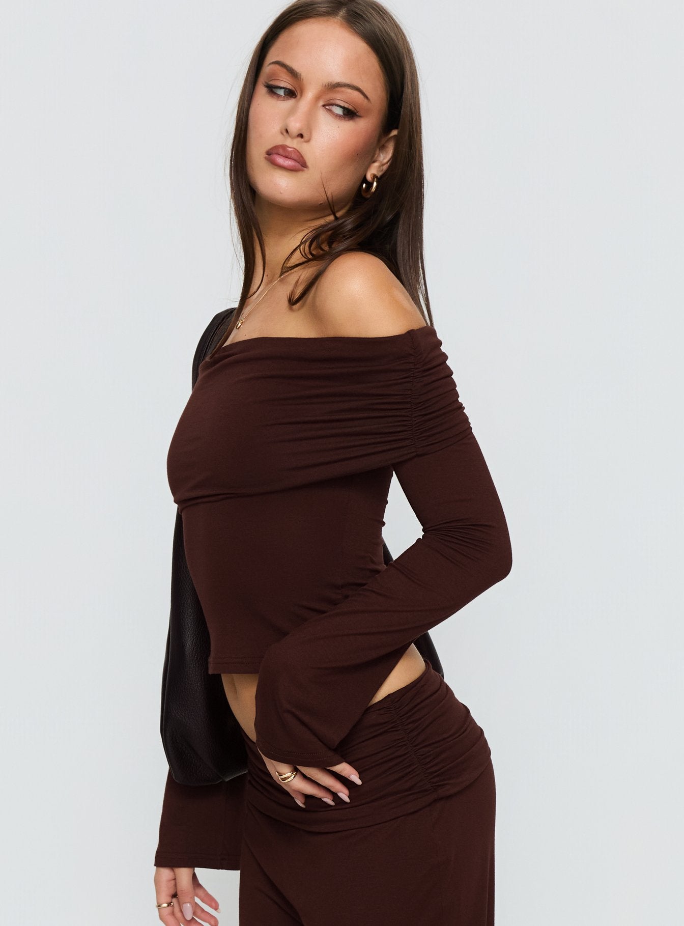 Fawne Long Sleeve Top Brown - Image 4
