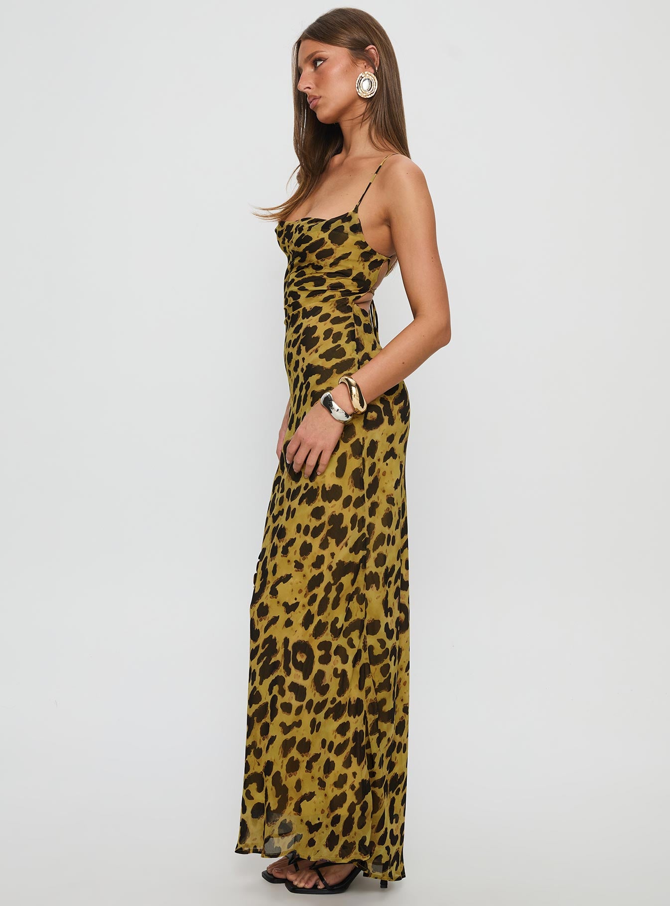 Celena Maxi Dress Leopard - Image 4
