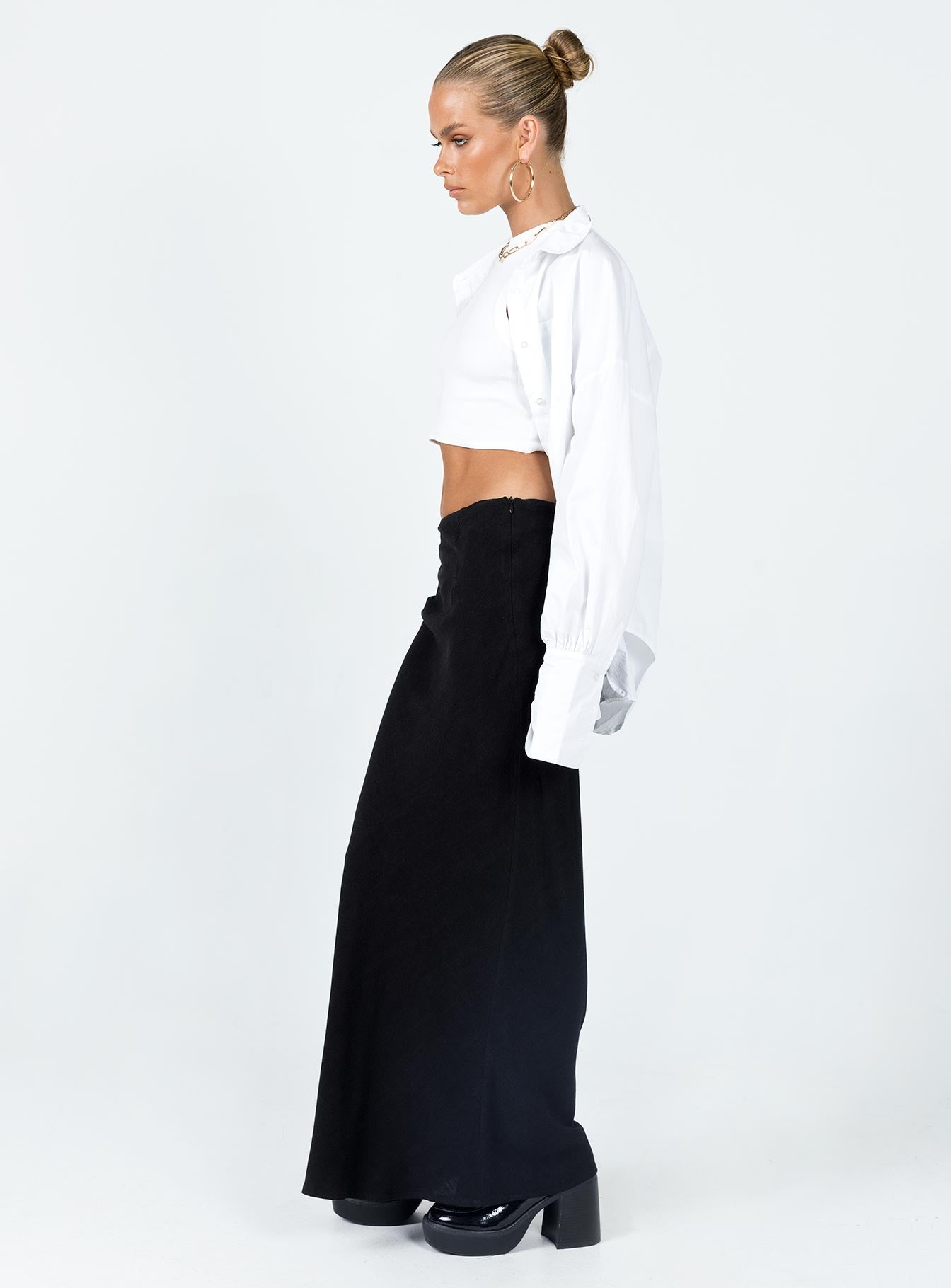 Jodie Maxi Skirt Black Petite - Image 4