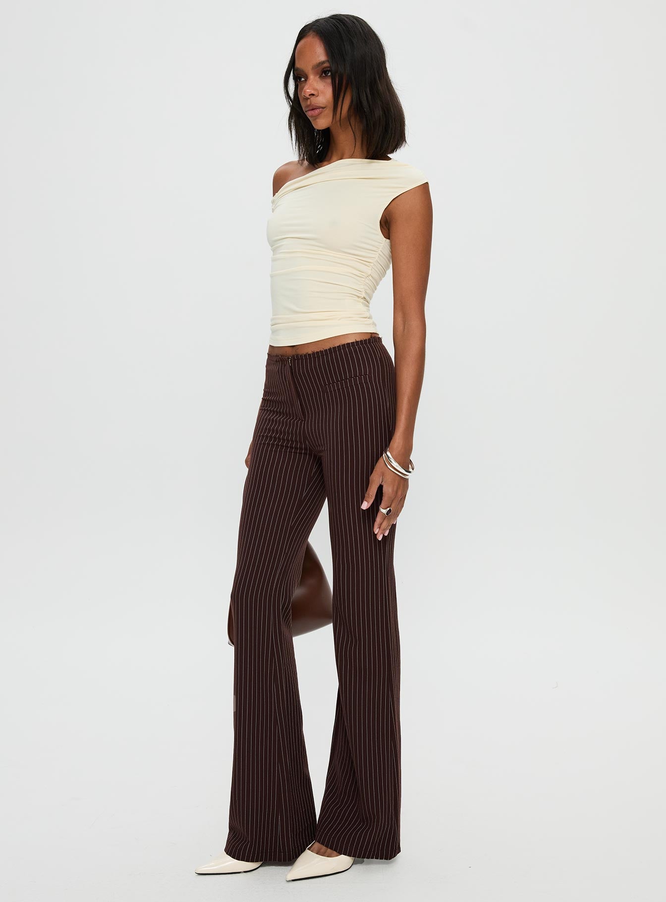 Sportia Flare Pants Brown - Image 4