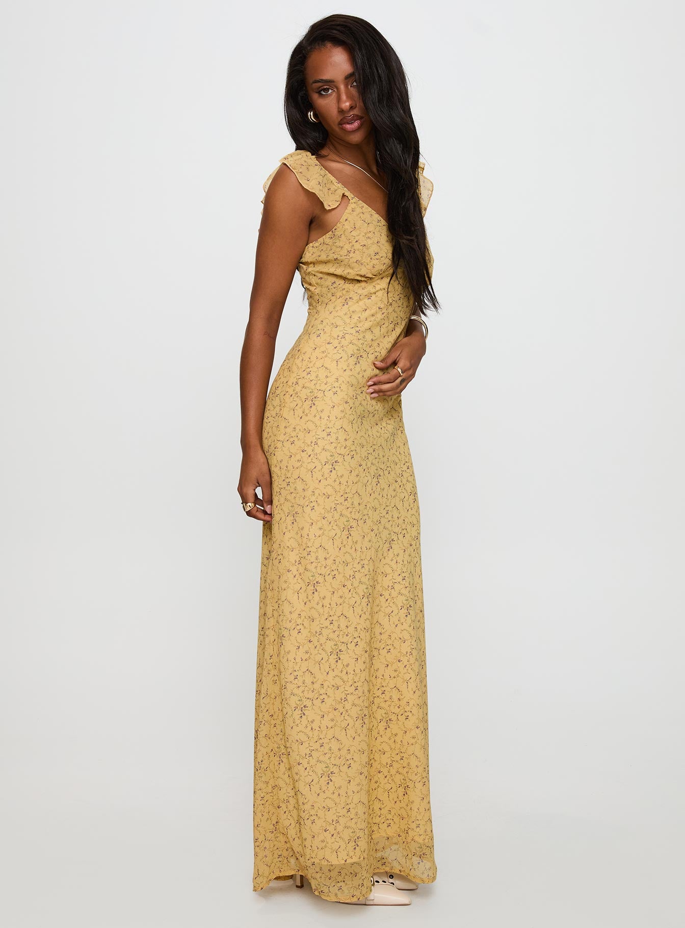 Dearlie Frill Maxi Dress Multi - Image 4