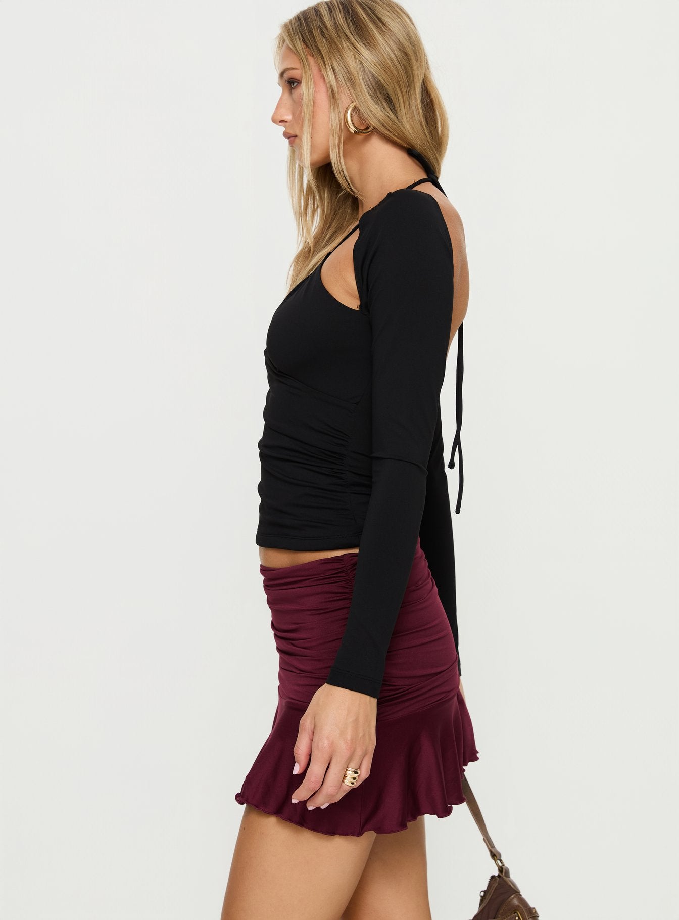 Celebrations Mini Skirt Wine - Image 3
