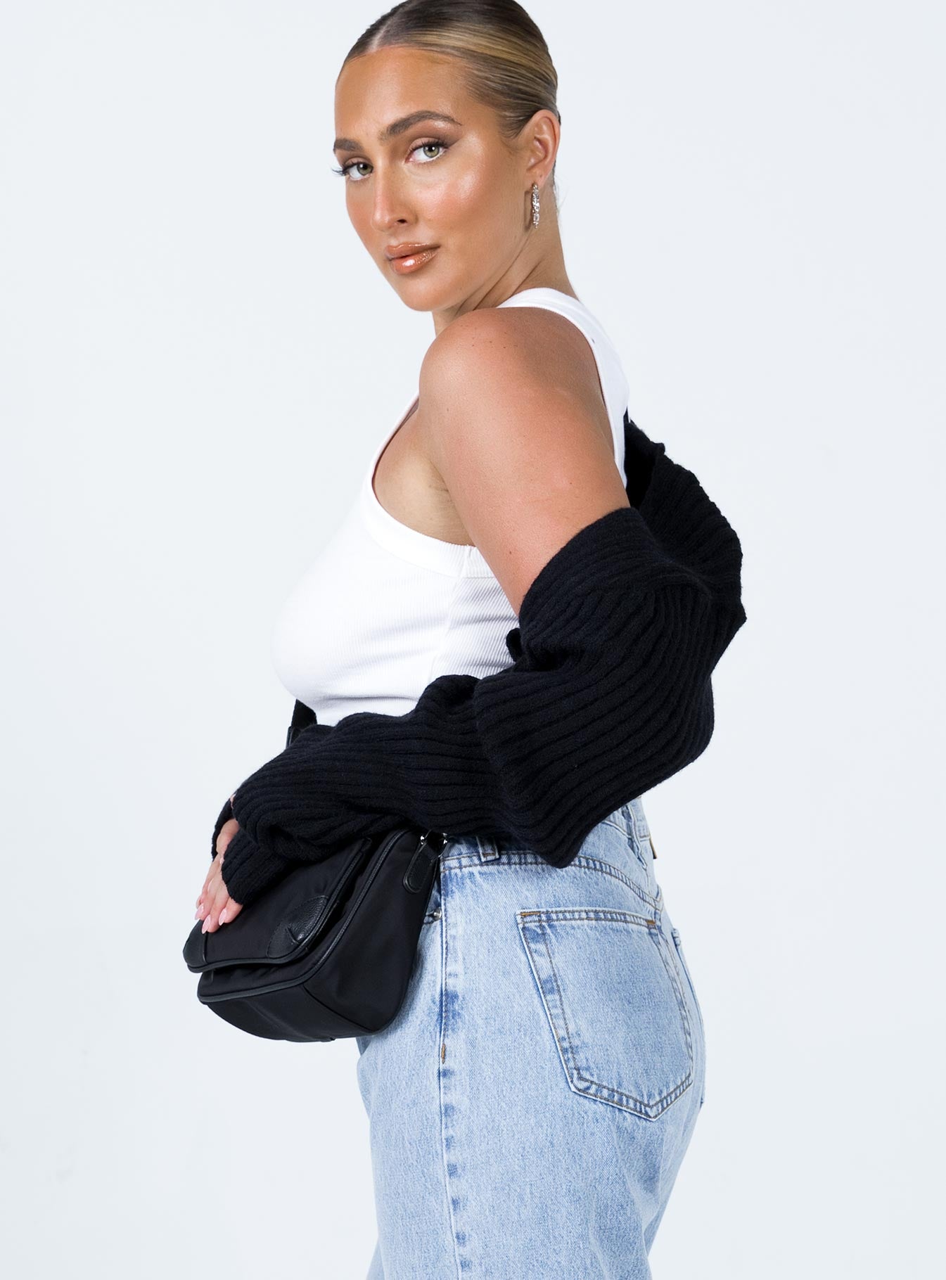 Aytan Bolero Sweater Black - Image 5