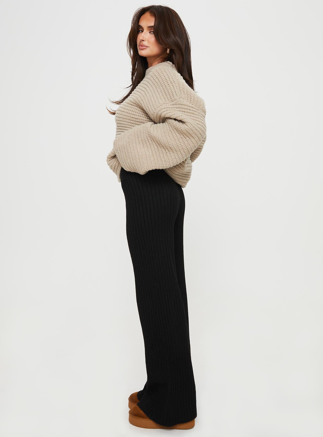 Montana Knit Pants Black - Image 4