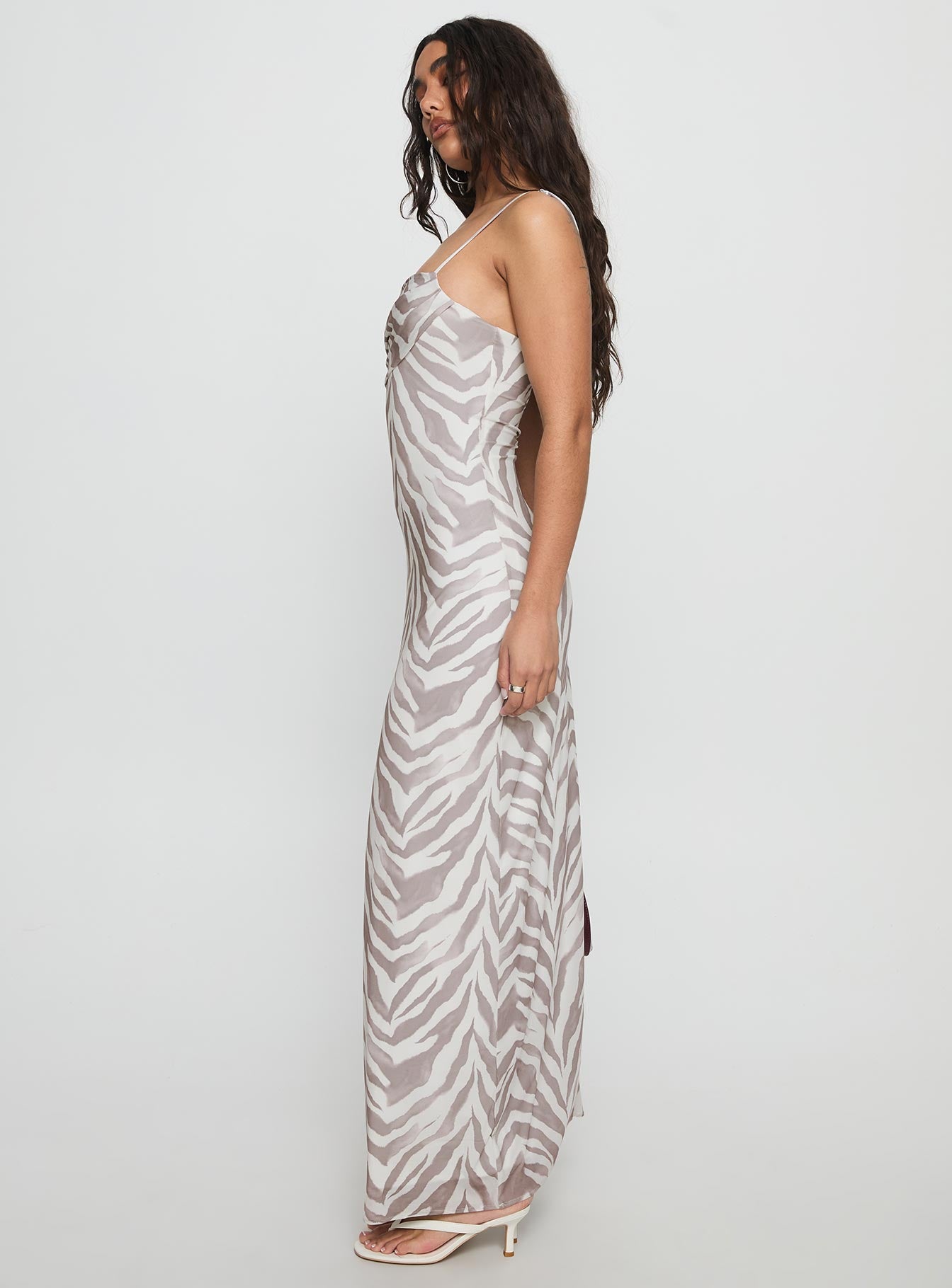 Kierra Mesh Maxi Dress Zebra - Image 4