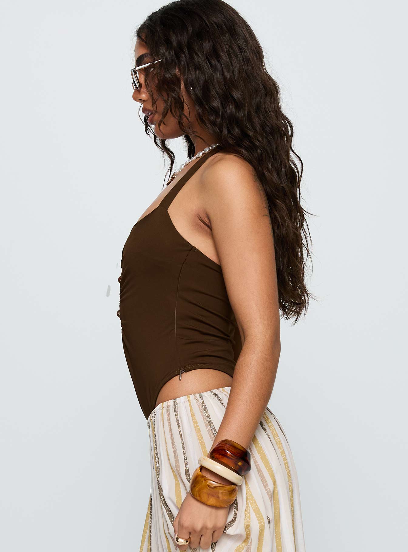Silverwing Cut Out Bodysuit Chocolate - Image 3