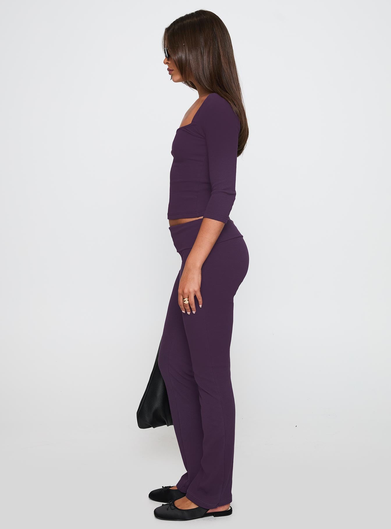 Truth Be Told Straight Leg Pant Purple - Image 4