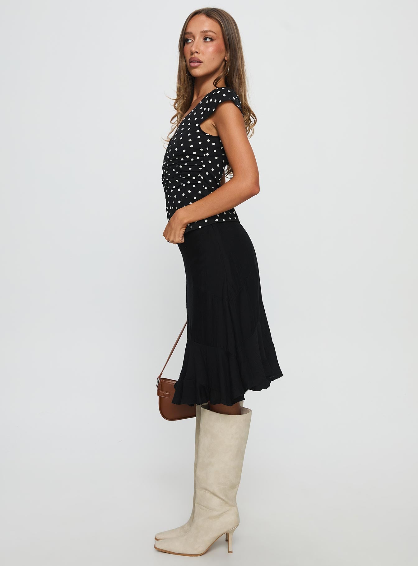 With Kindness Midi Skirt Black - Image 4