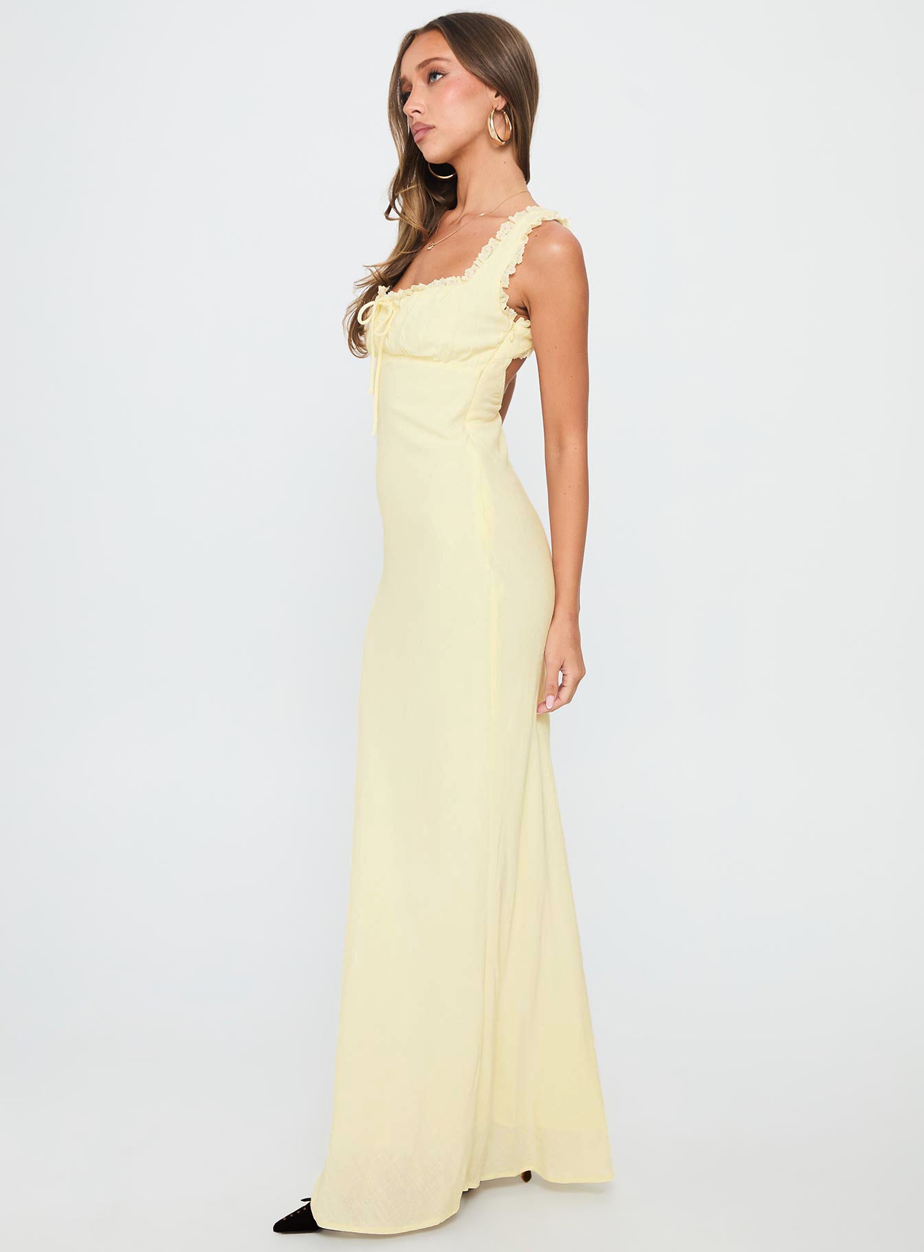 Lillette Maxi Dress Lemon - Image 4