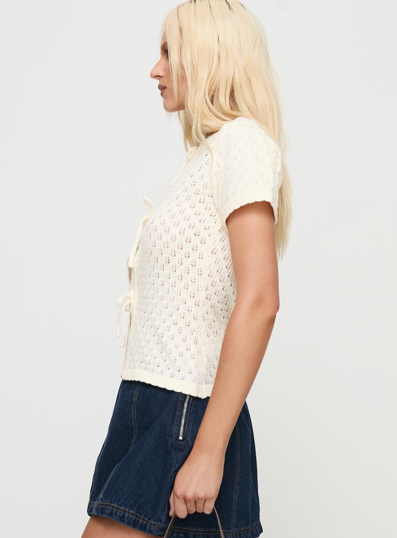 Mari Knit Top Cream - Image 4