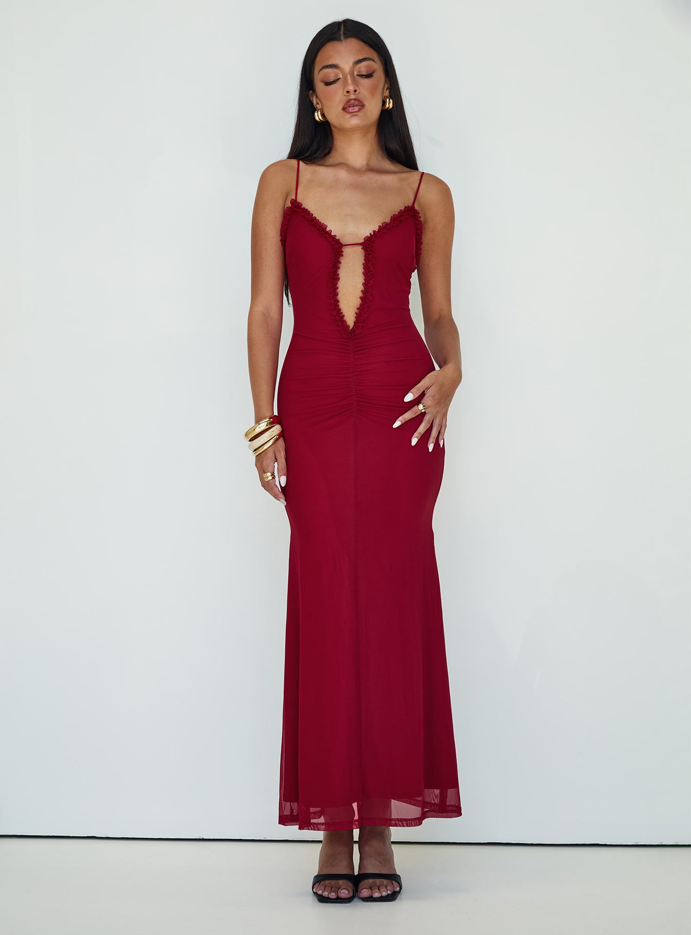Capisce Maxi Dress Red - Image 3