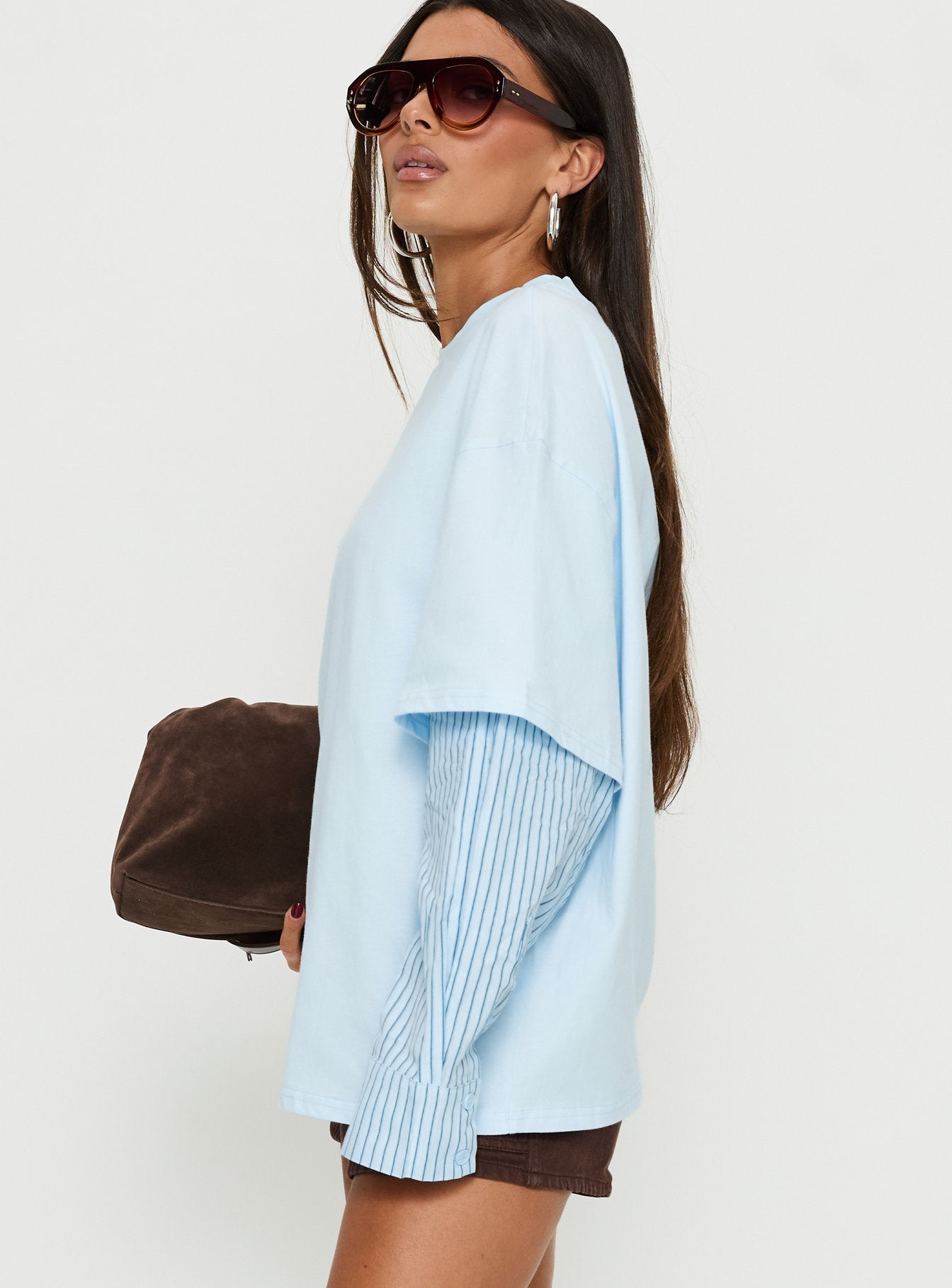 Renelle Layered Long Sleeve Top Multi - Image 4