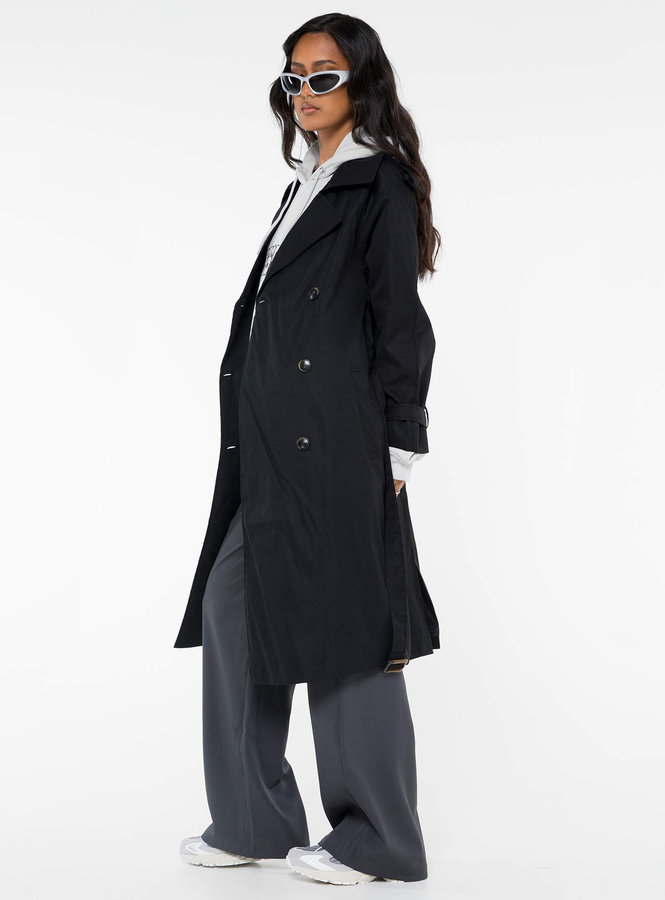 Westwind Trench Coat Black - Image 4