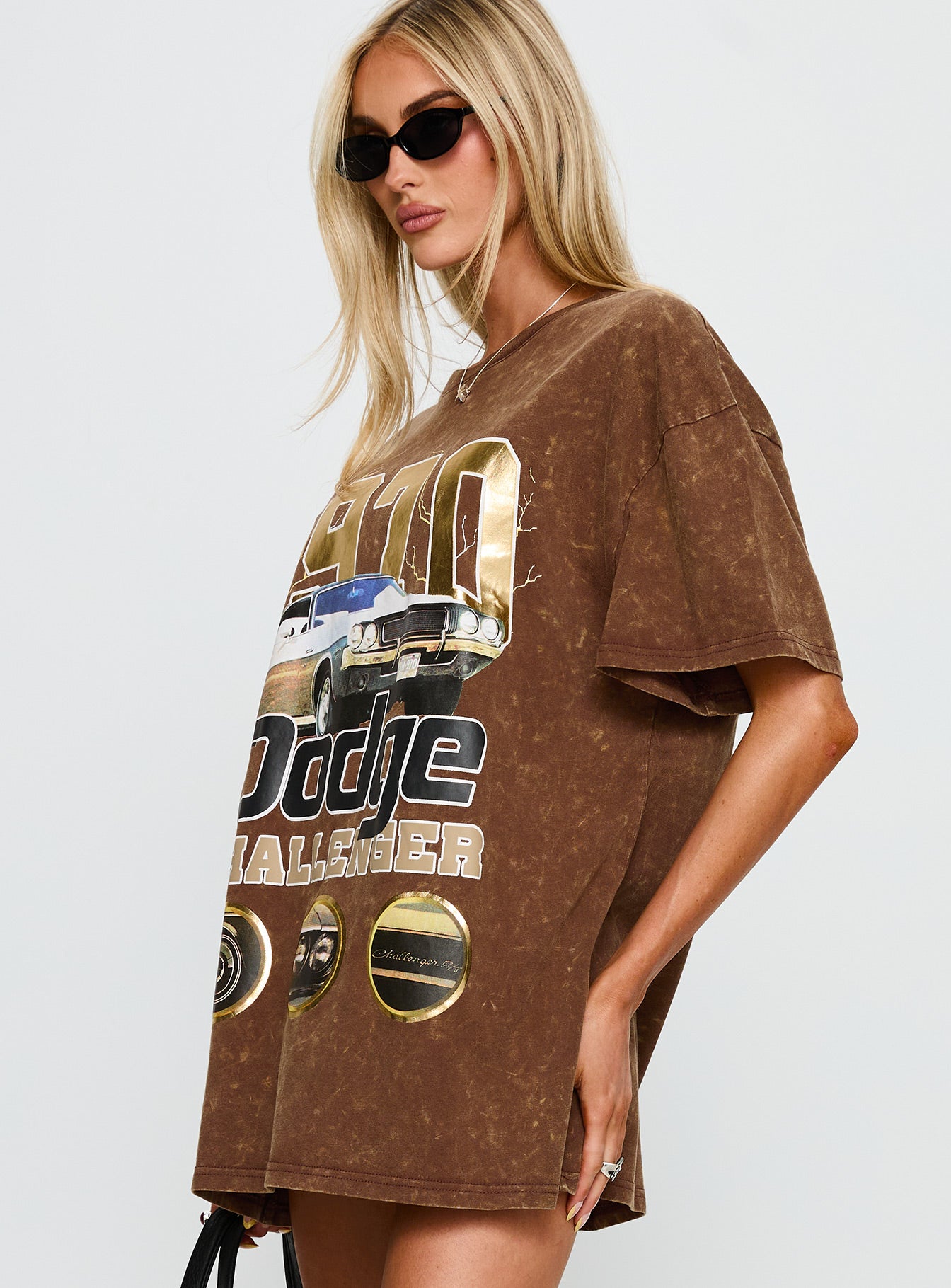 1970 Dodge Charger Oversied Graphic Top Brown - Image 4