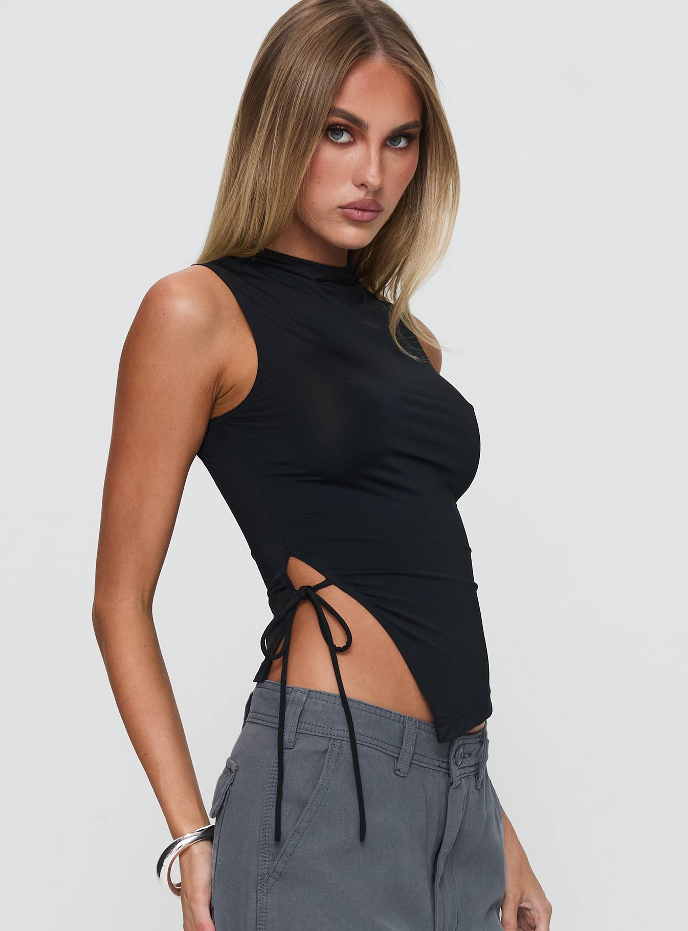 Solarah Tie Side Top Black - Image 4