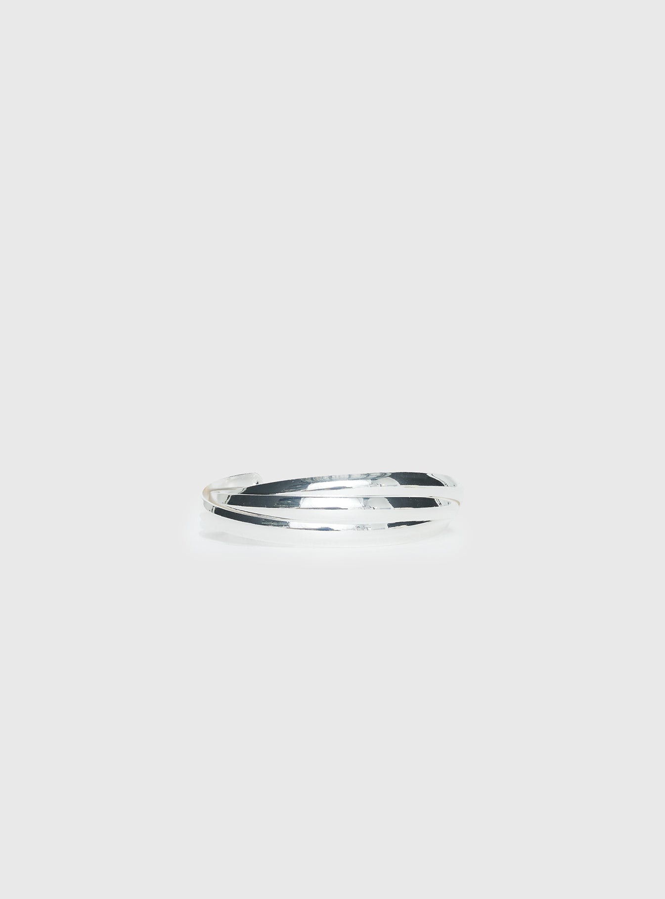 Affluent Layered Cuff Silver - Image 4