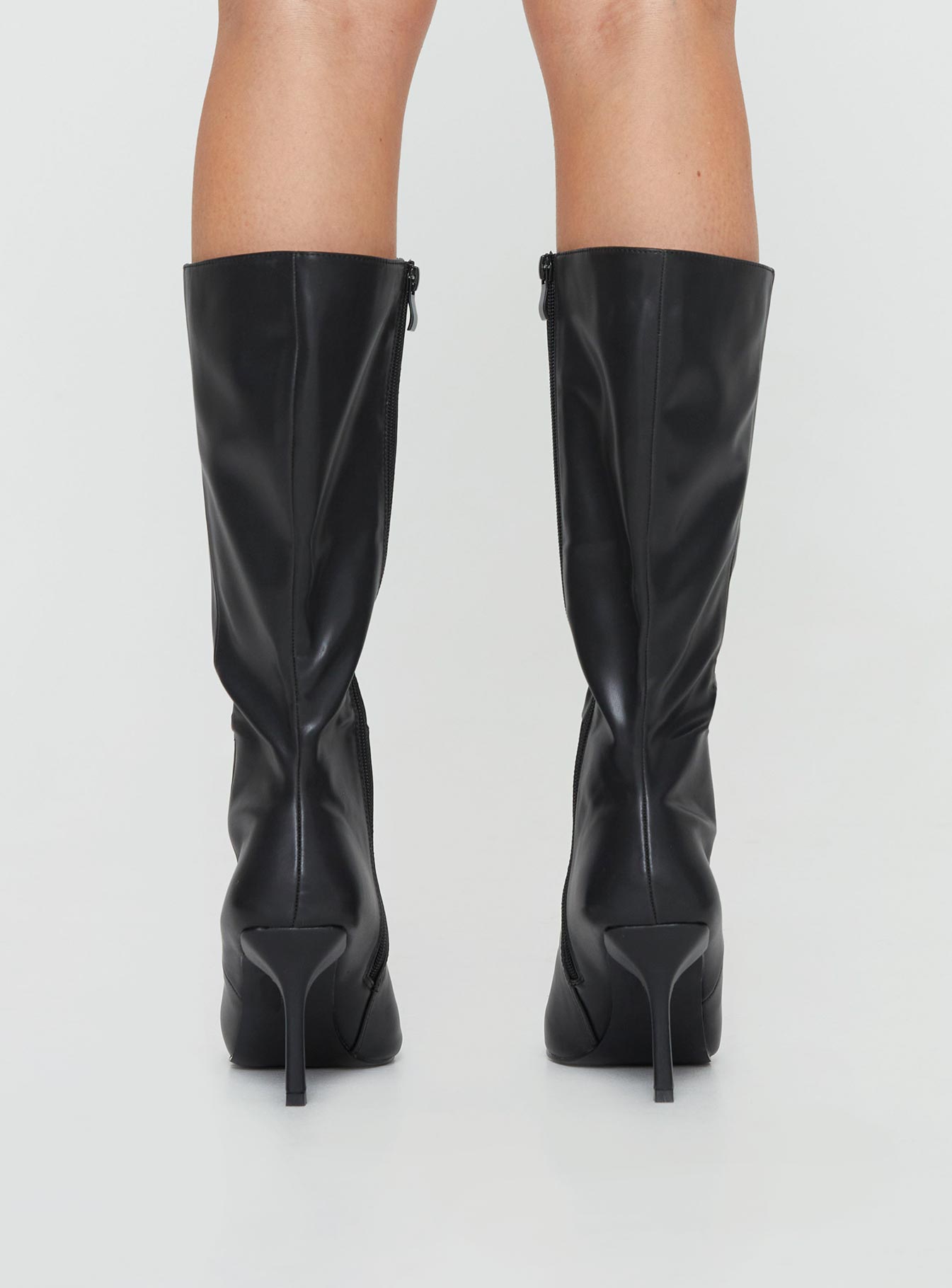 Elodiee Knee High Boots Black - Image 4