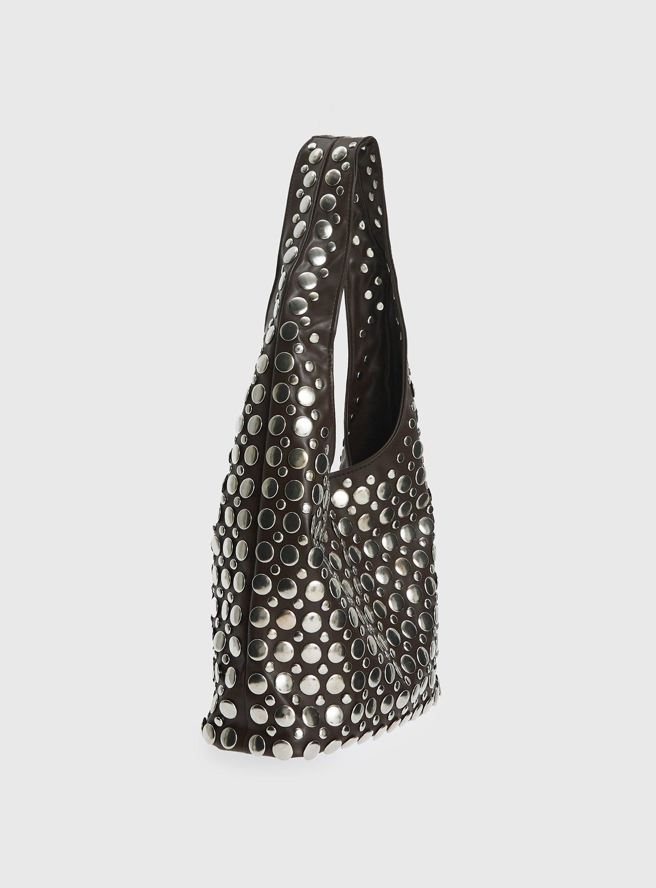 In The Crowd Shoulder Bag Brown Silver - Image 4