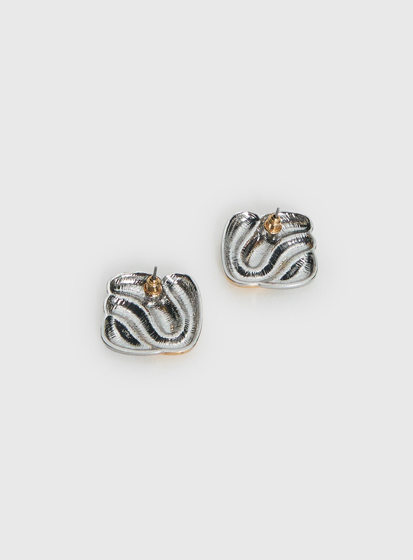Heavenly Dream Square Earrings Gold Silver - Image 4