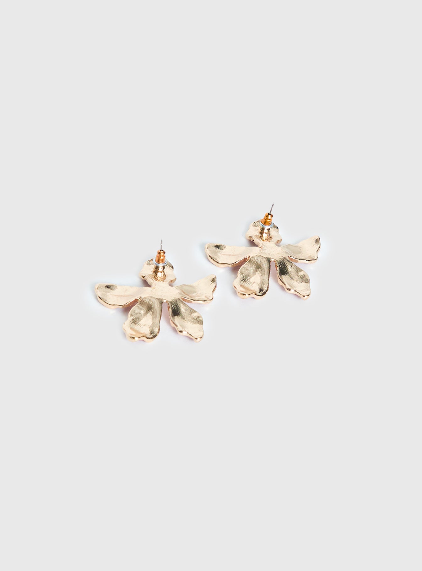Ysabelle Flower Earrings Pink Red - Image 4