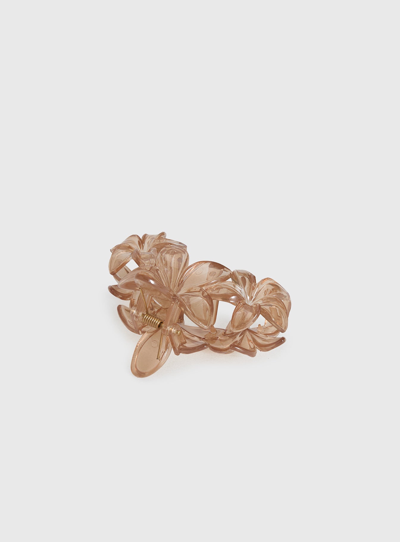 Radiant Beam Floral Hair Clip Brown - Image 4