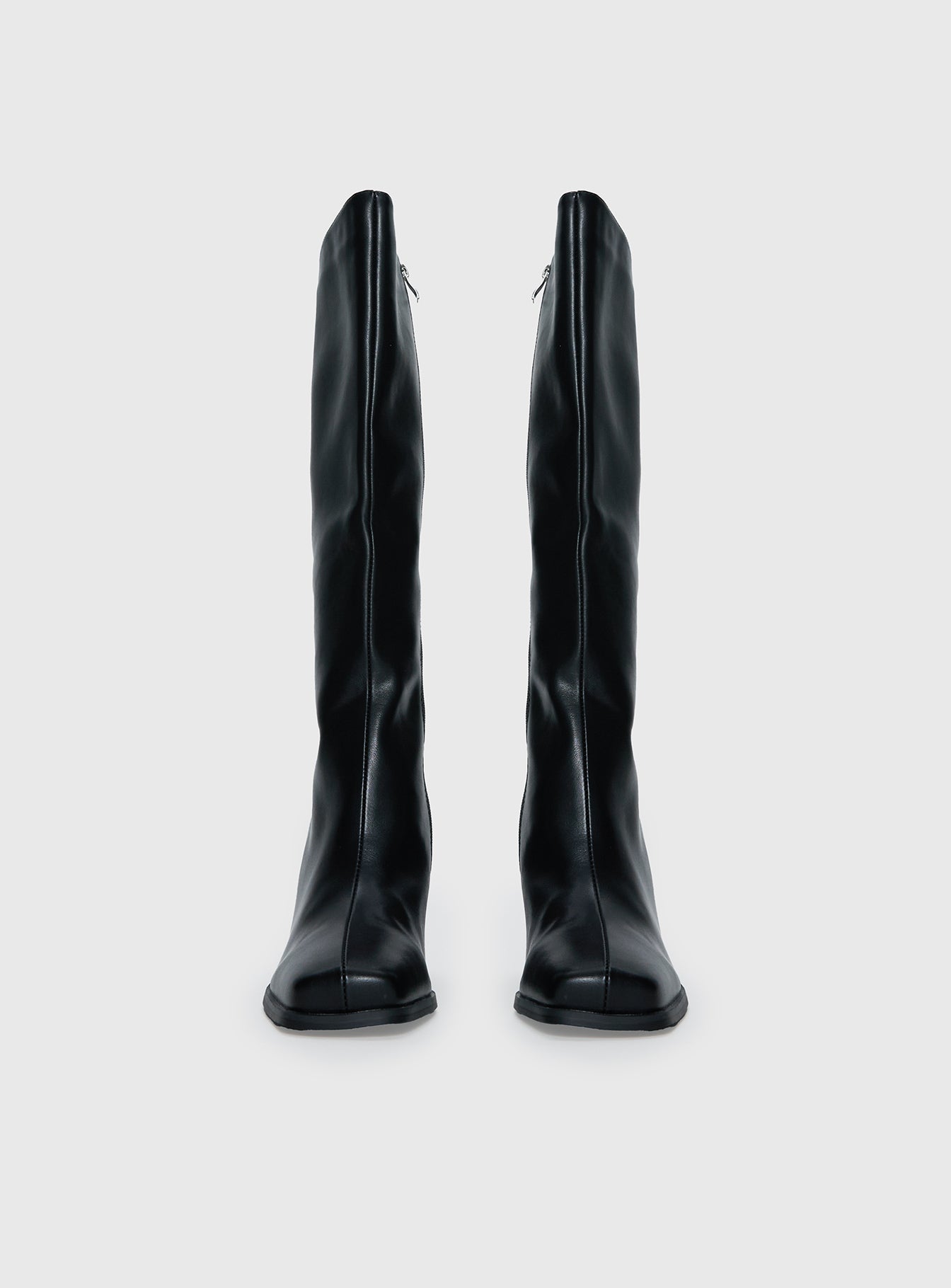 Renzo Knee High Boots Black - Image 4