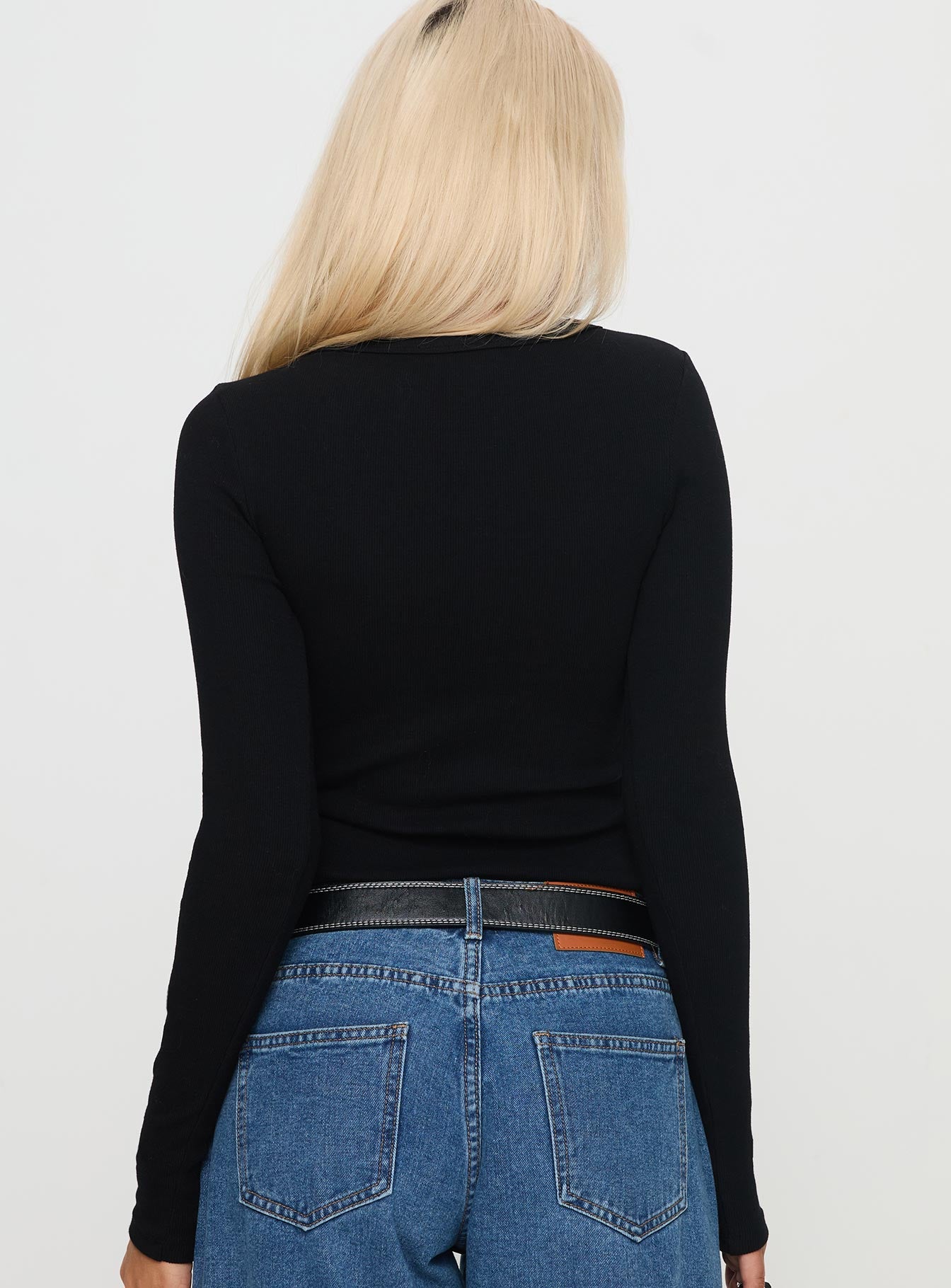 Passoni Long Sleeve Top Black - Image 5