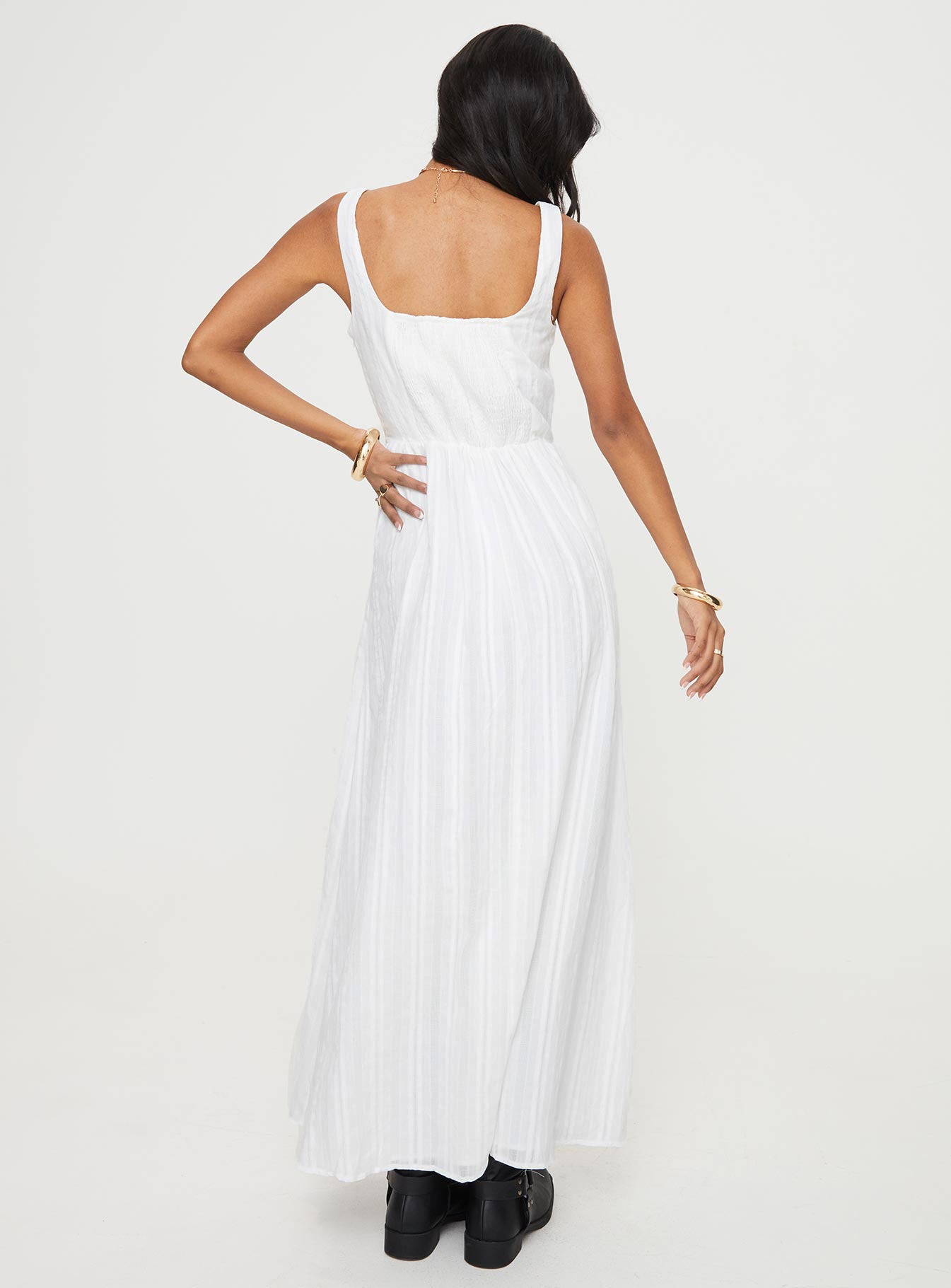 Lorinda Maxi Dress White - Image 5