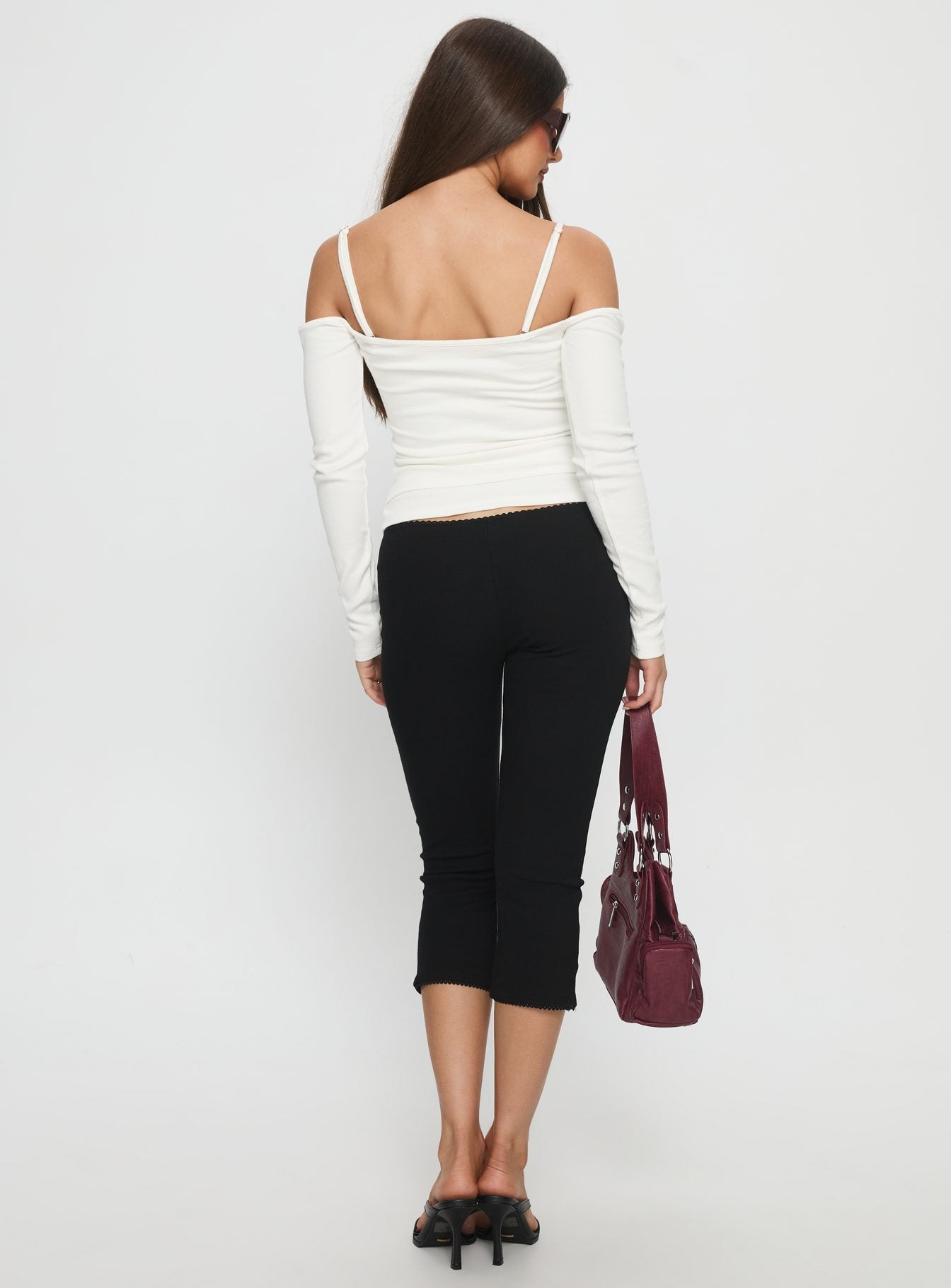 Baseline Rib Capri Pants Black - Image 5