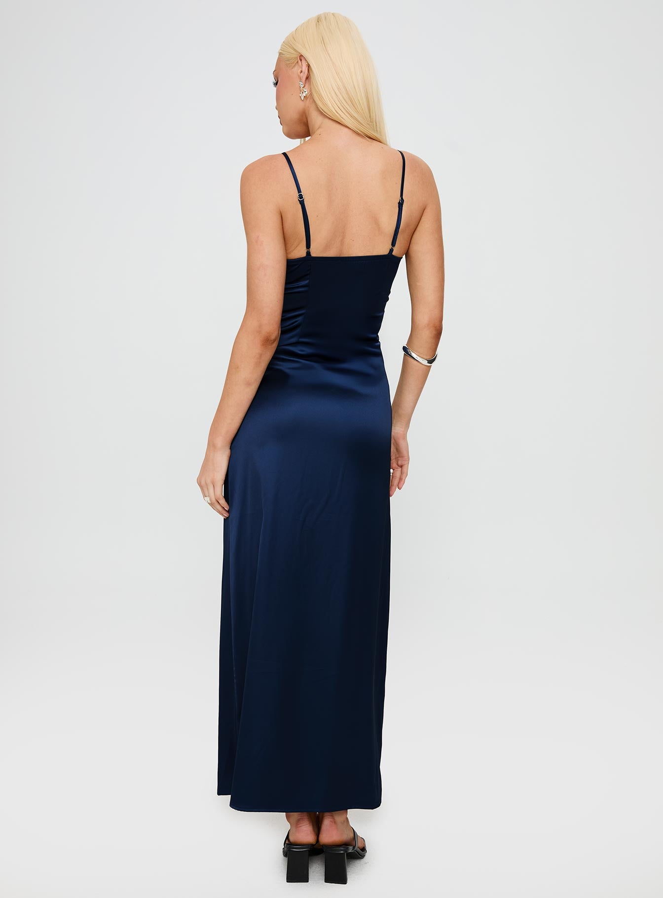 Better Than Words Lace Maxi Dress Navy - Image 4