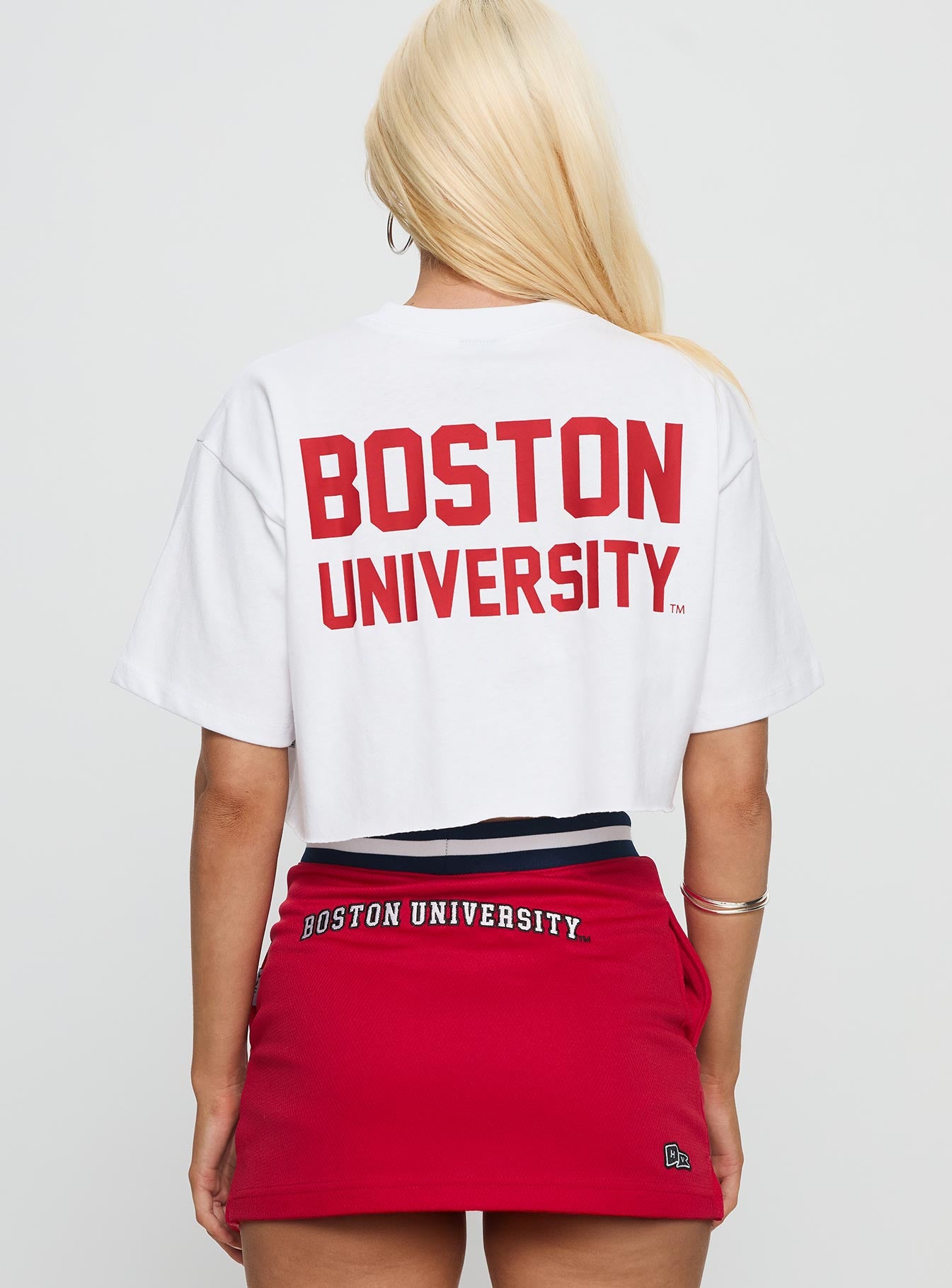 Boston University Track Top White - Image 5