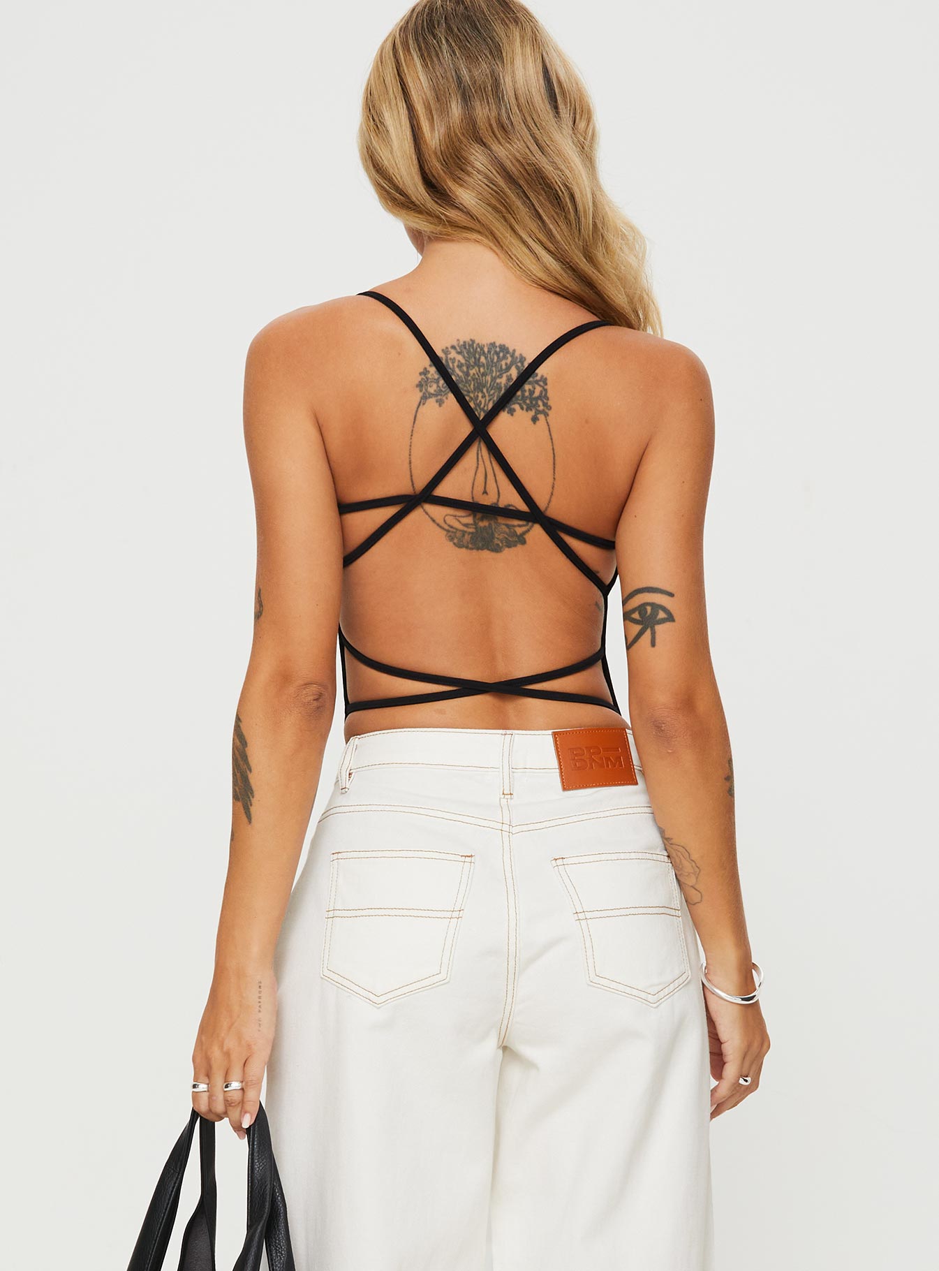 All Tied Up Bodysuit Black - Image 5