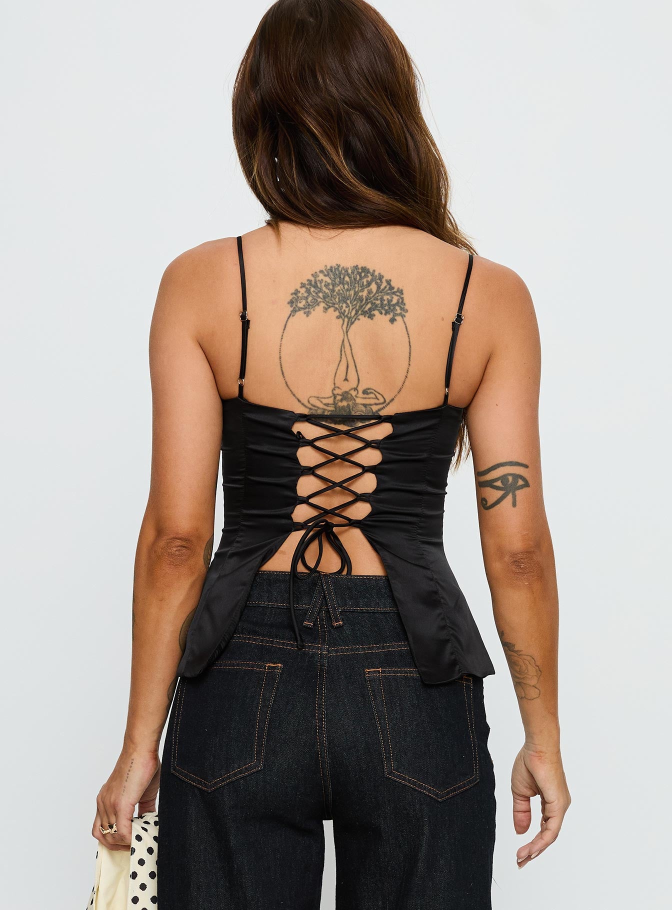 Hildy Tie Back Top Black - Image 5