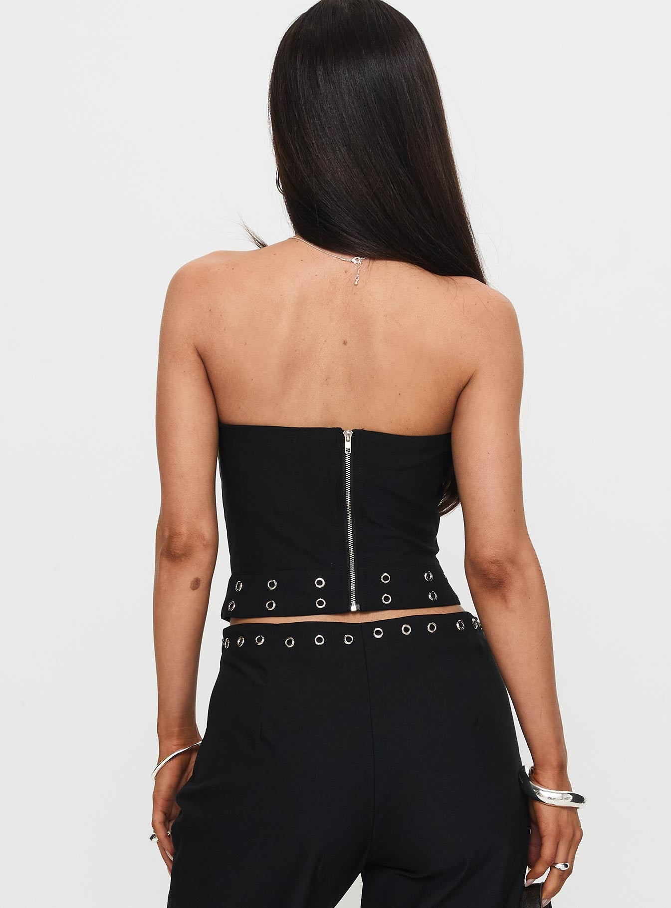 Passionette Strapless Top Black Petite - Image 5
