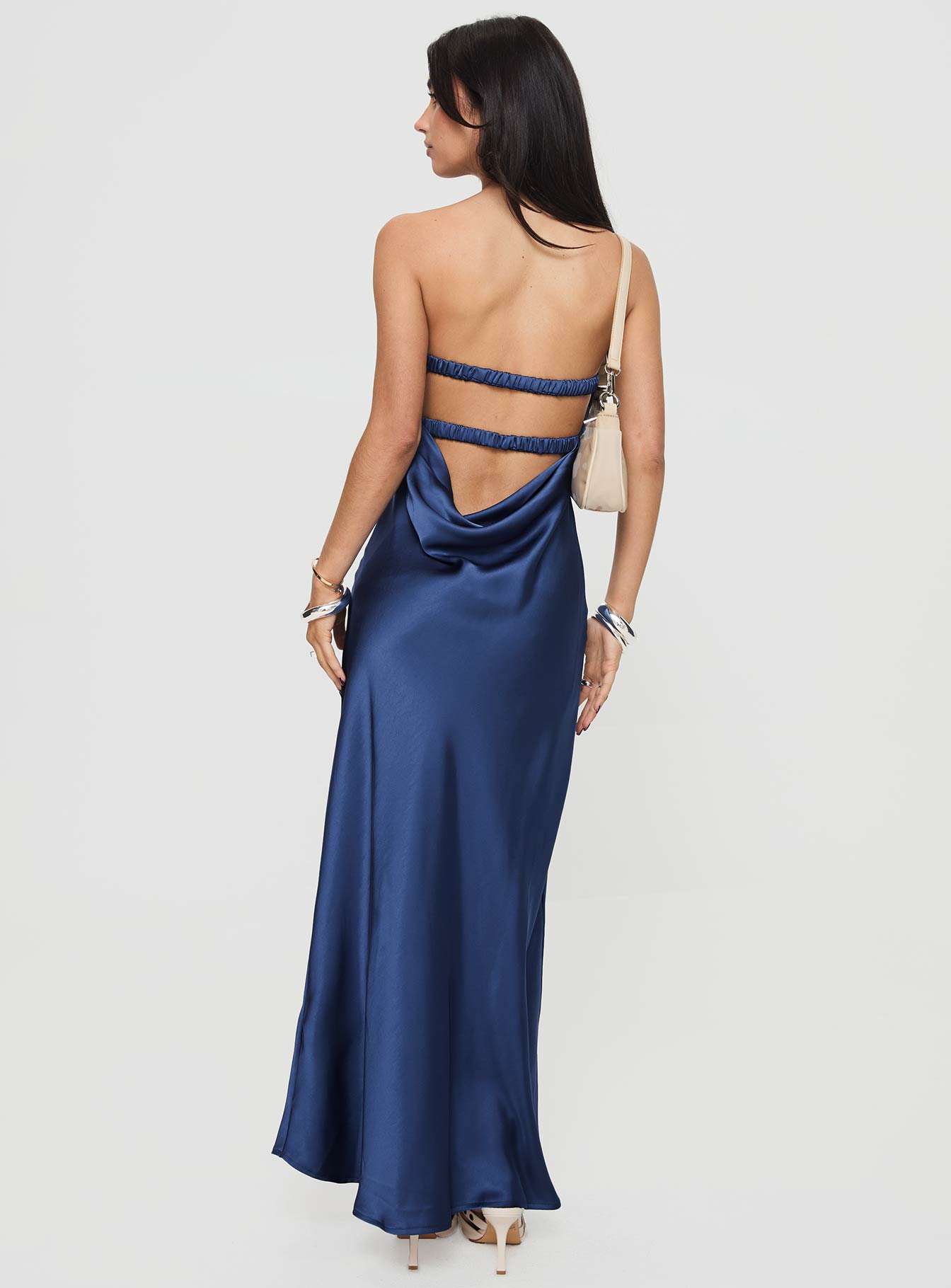 Faviola Strapless Maxi Dress Blue - Image 4