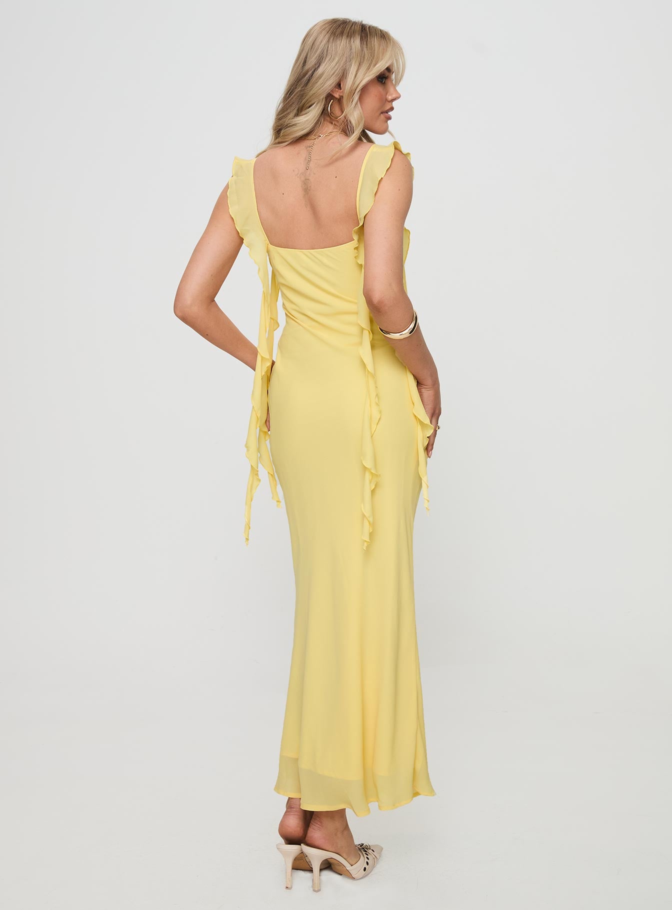 Lanai Maxi Dress Lemon - Image 5
