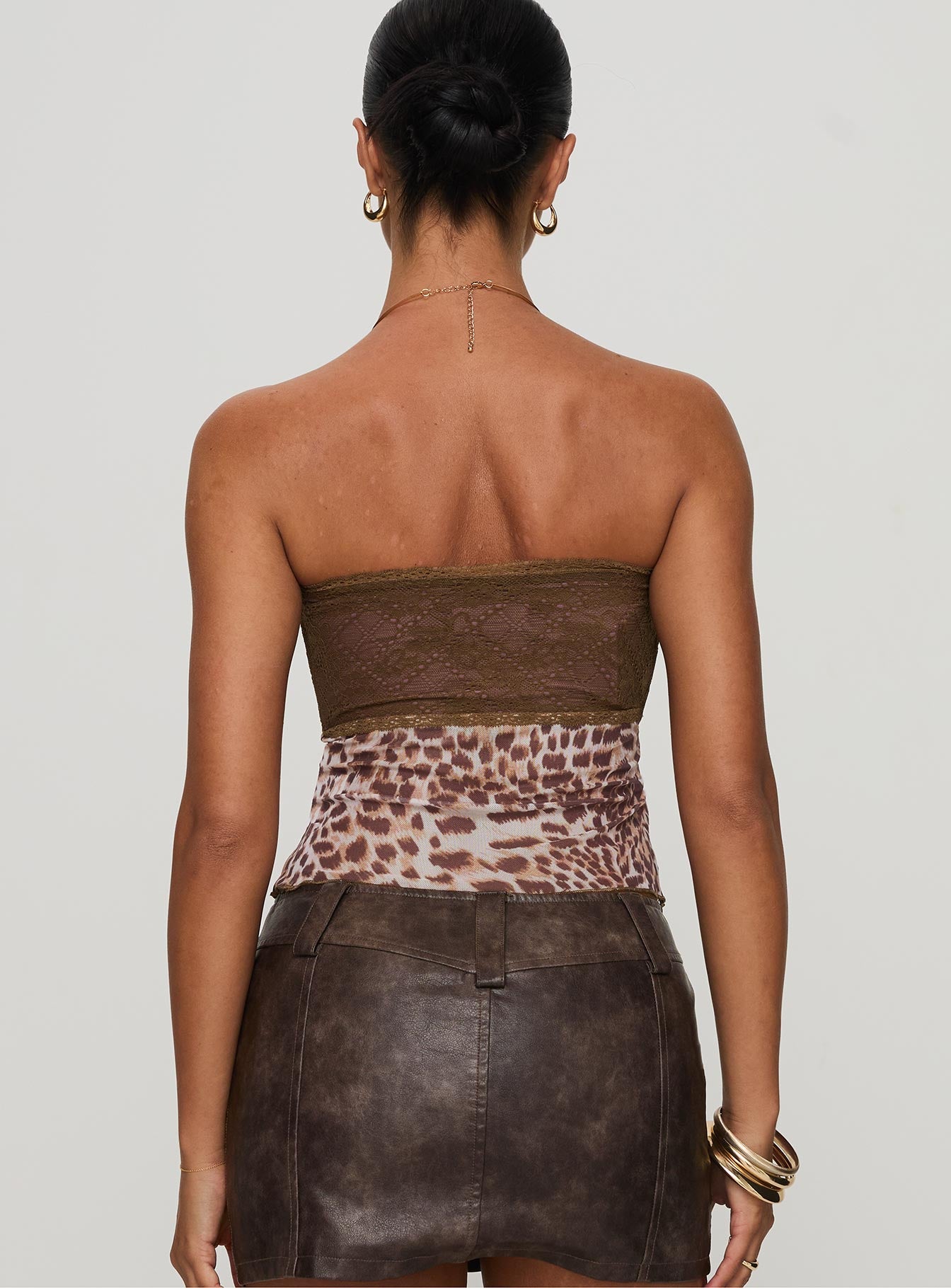Art Deco Top Brown - Image 5
