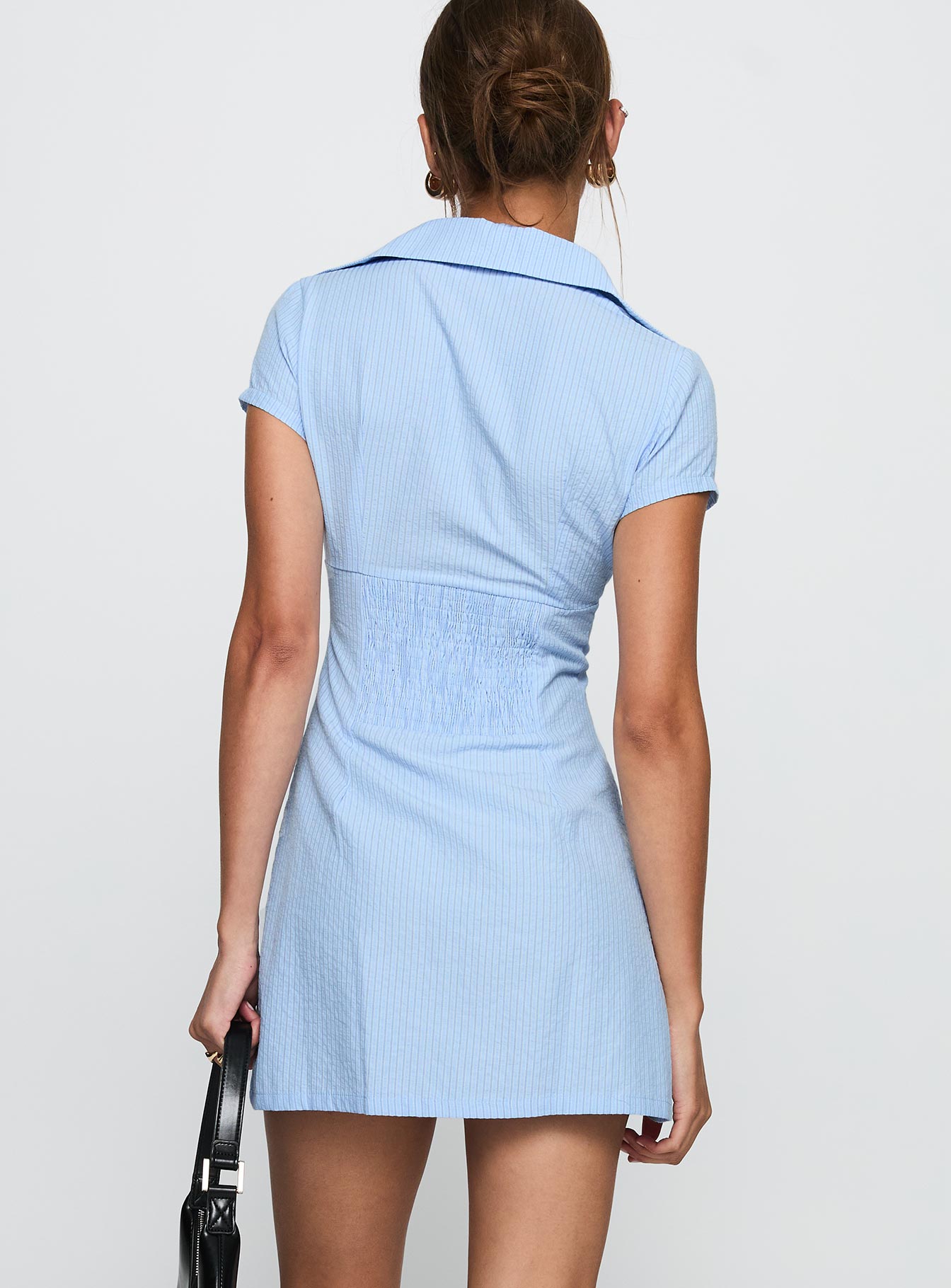 Motley Mini Dress Blue Stripe - Image 5