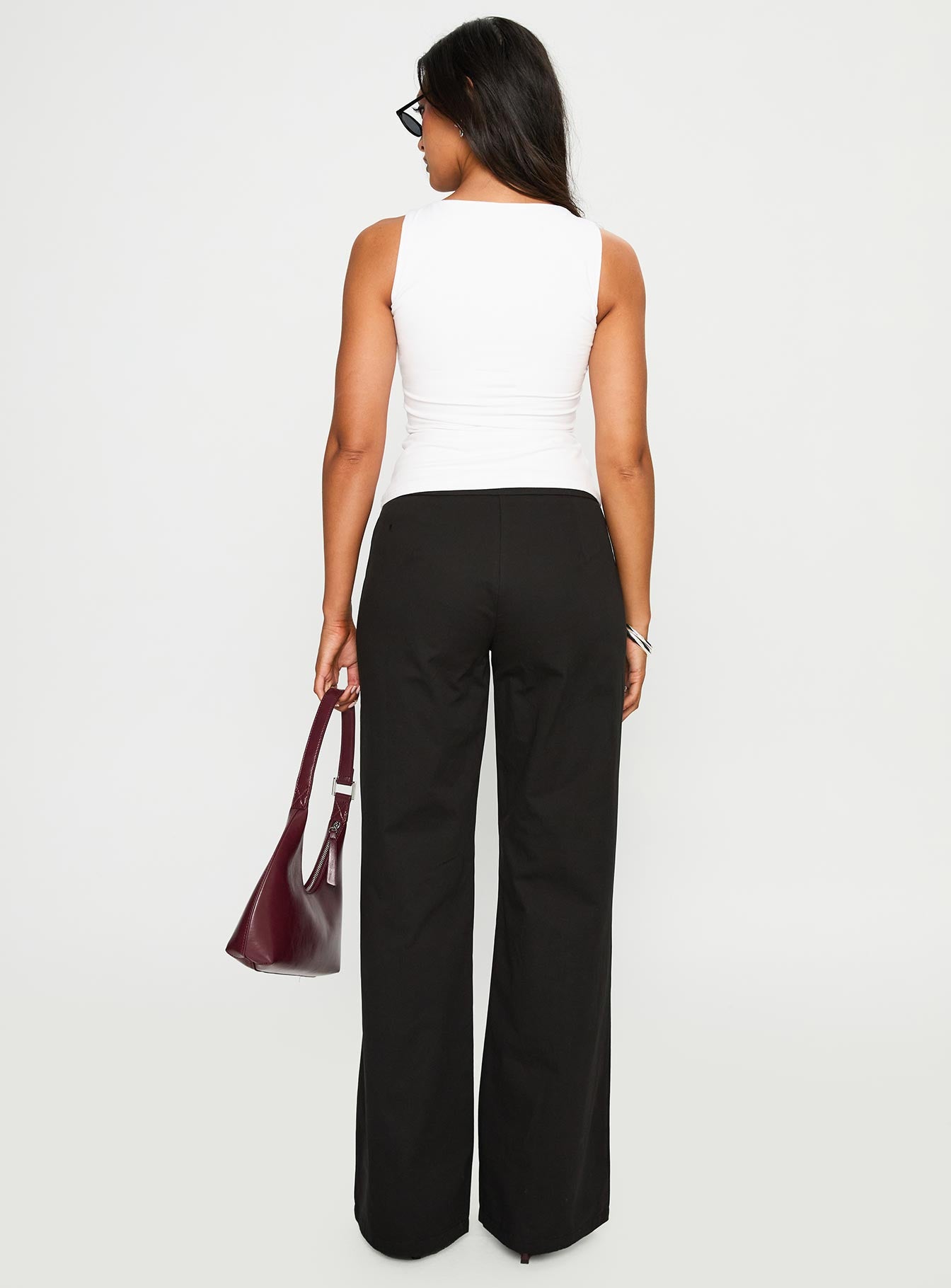 Lucetta Wide Leg Pant Black - Image 5