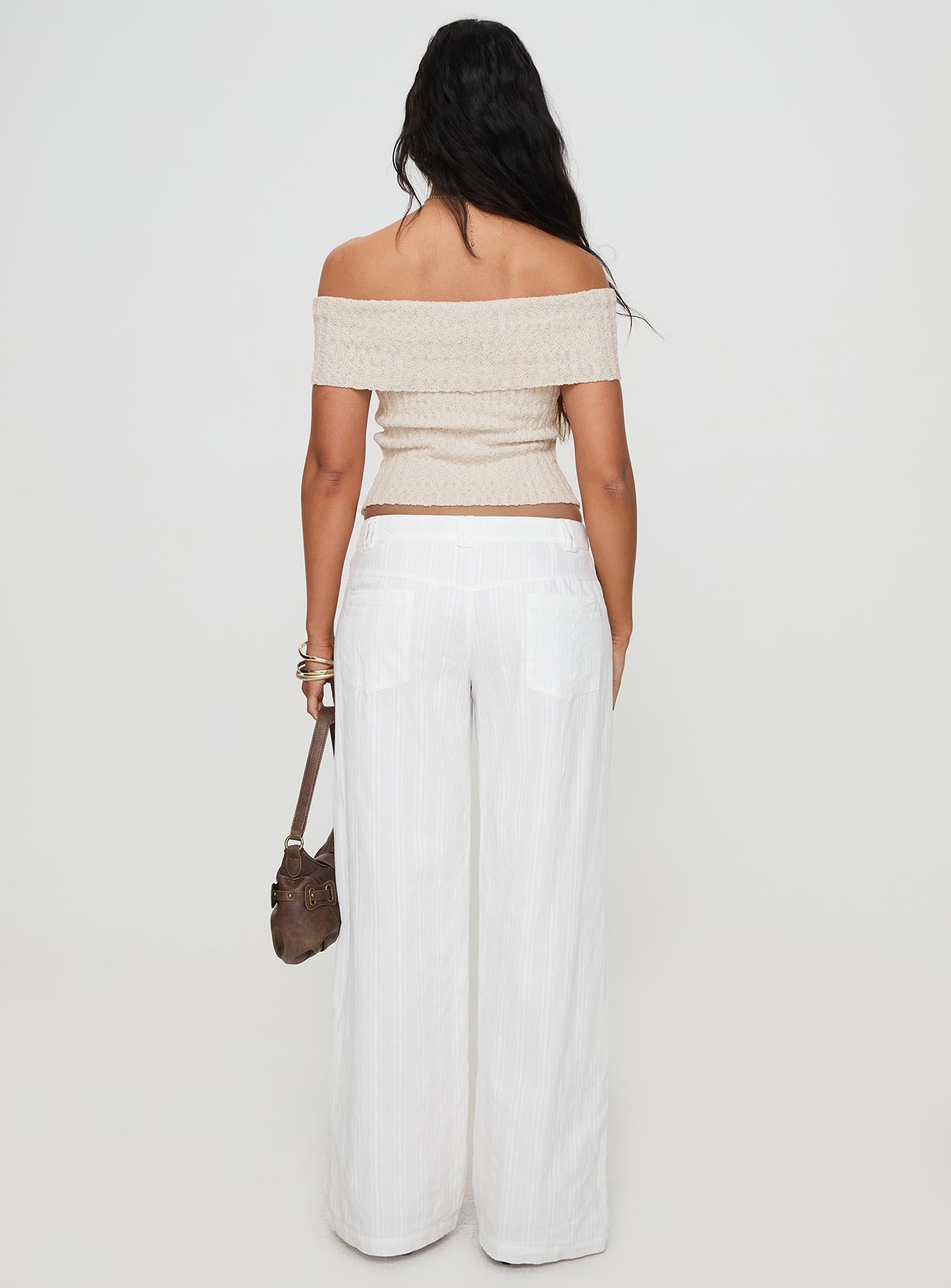 Vendi Low Rise Pant White - Image 5