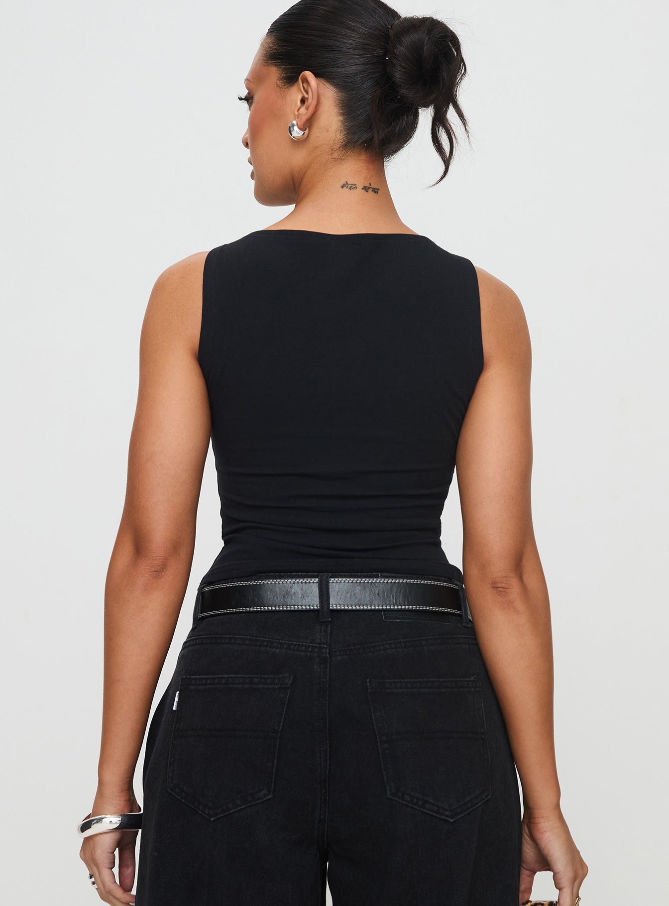 Bleeker High Neck Top Black - Image 5