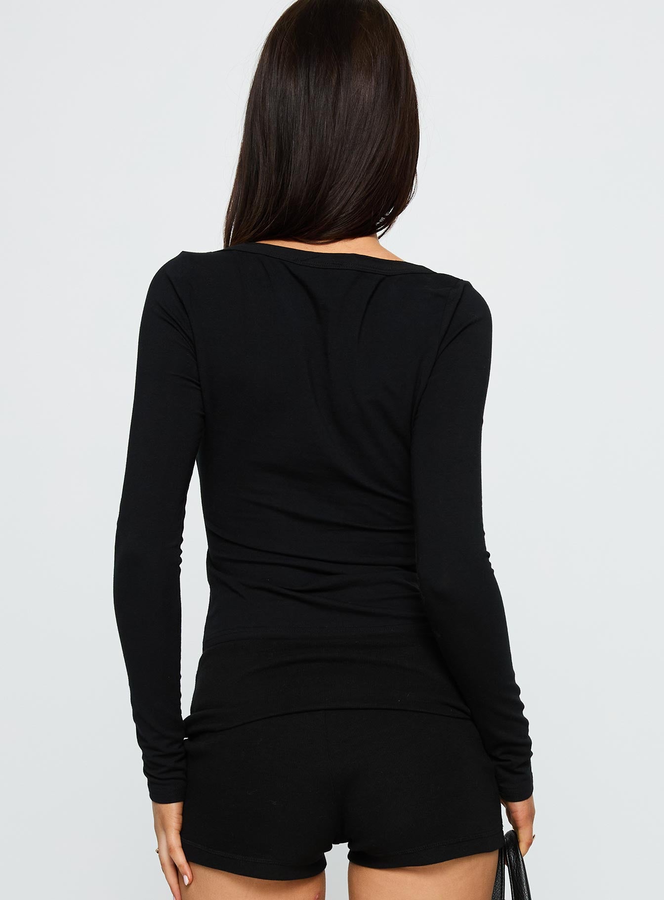 Count Me In Long Sleeve Top Black - Image 5