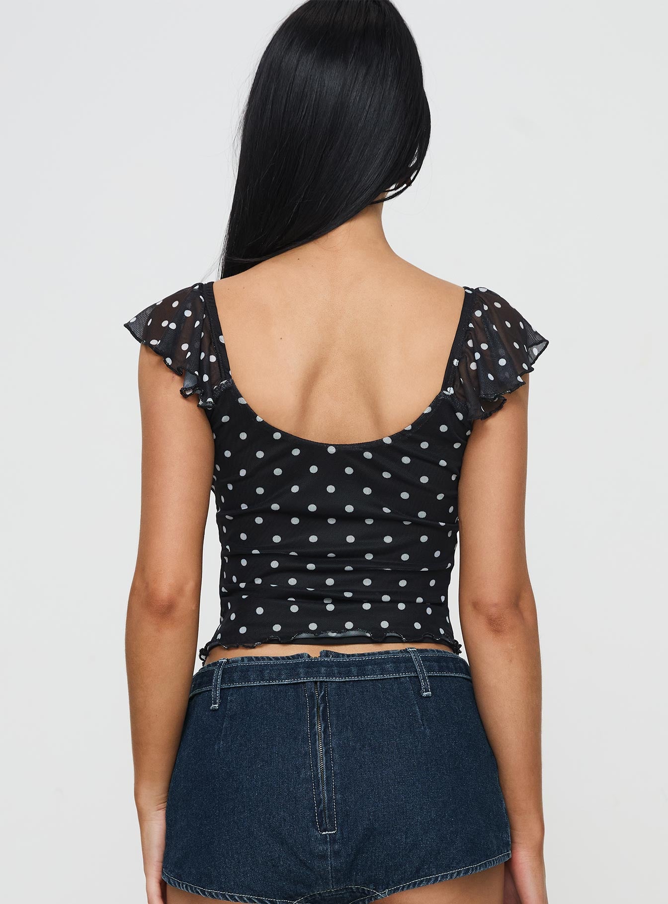 Beckinsale Polka Top Black - Image 5