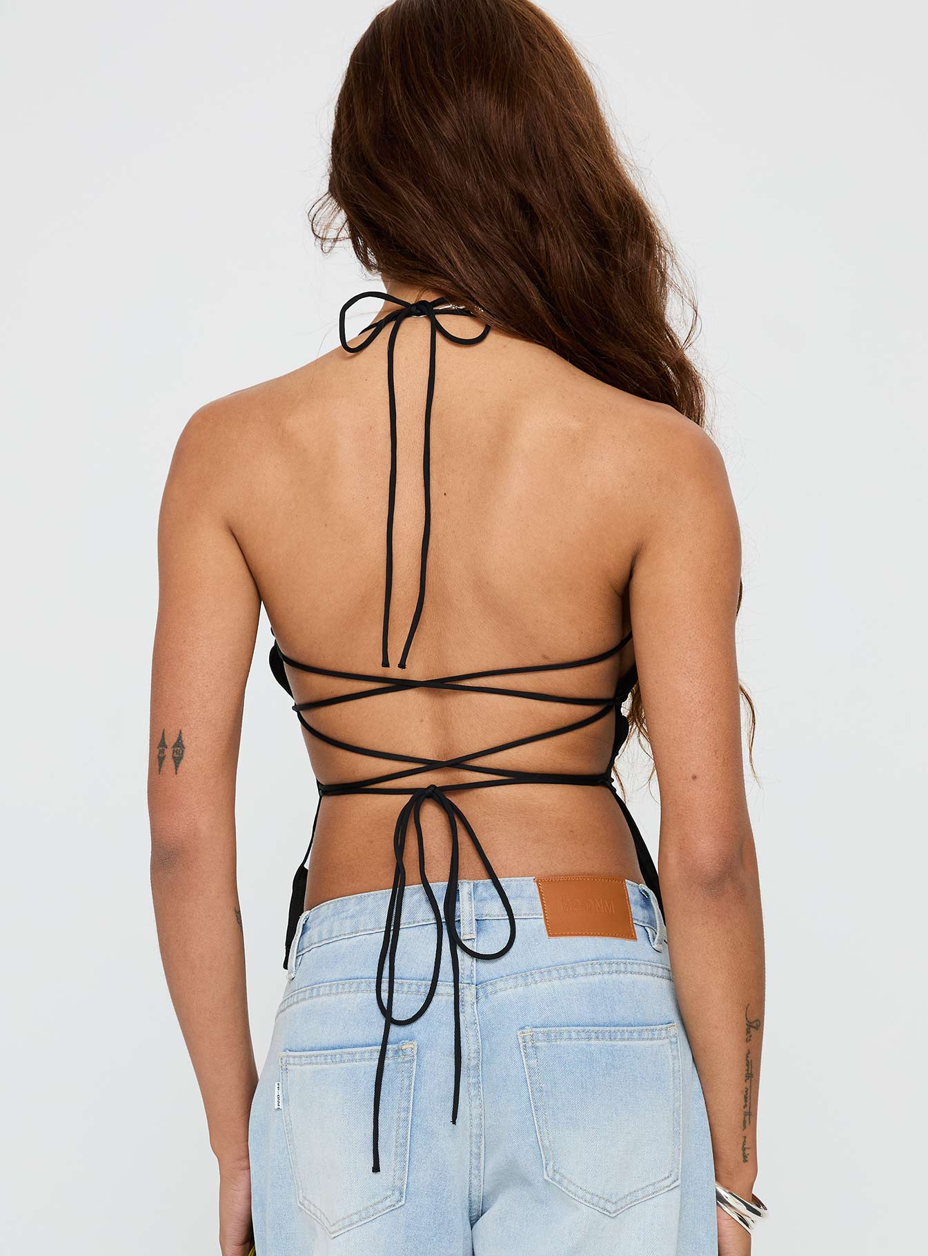 In The End Tie Back Top Black - Image 4