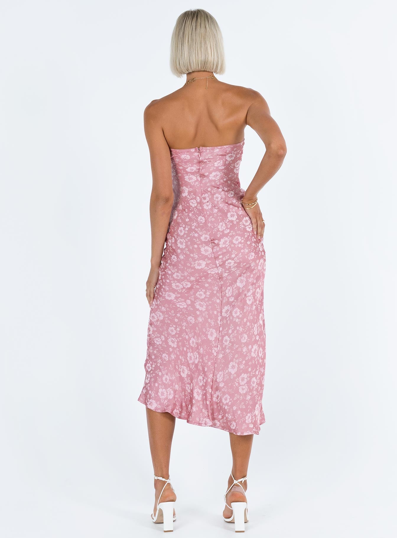 Salvin Strapless Maxi Dress Pink - Image 5