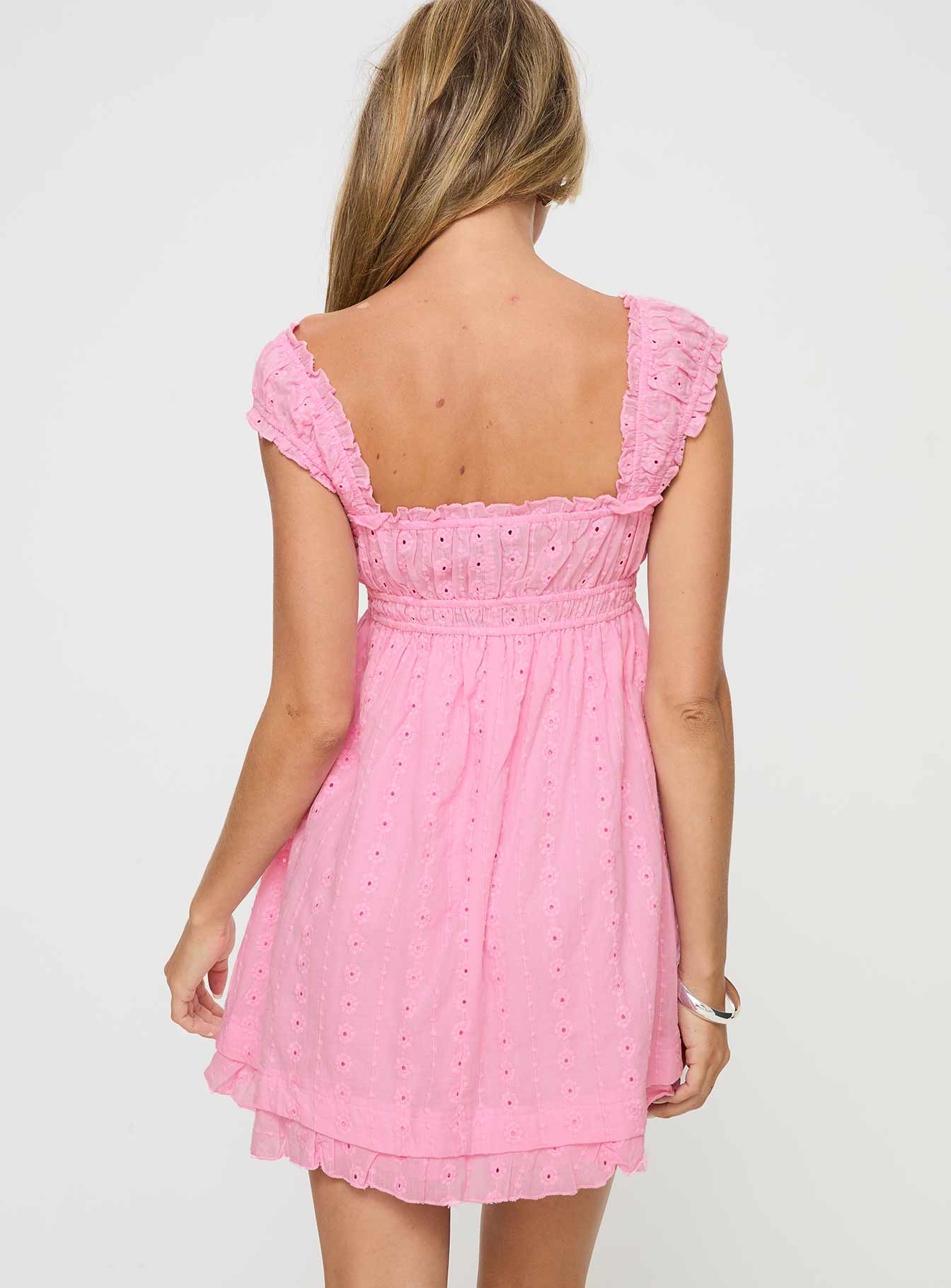 Carlita Mini Dress Pink Petite - Image 5