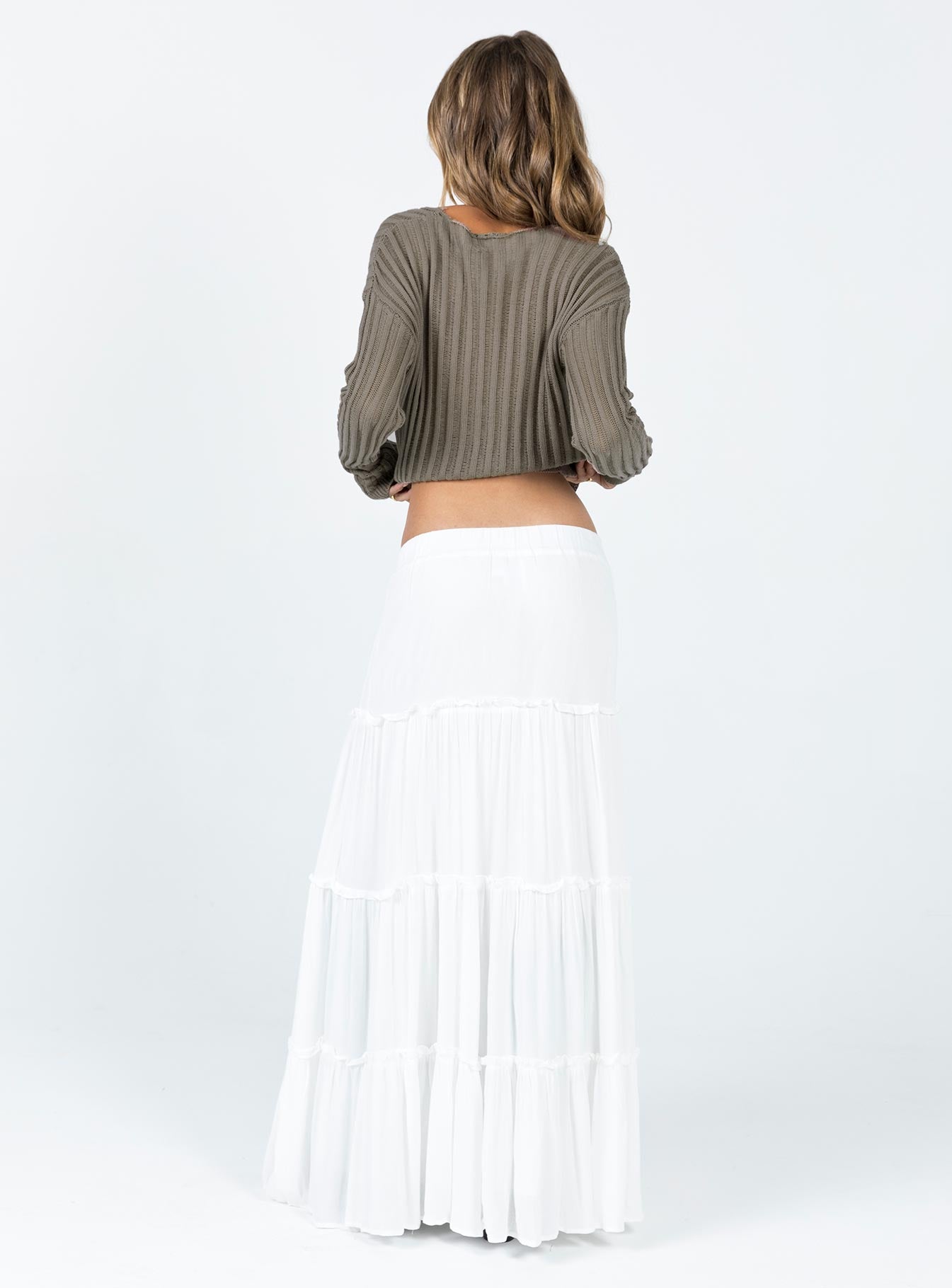 Miriah Maxi Skirt White Low Impact - Image 4